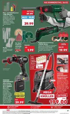 Kaufland DE - DE Folder  - Voorbeeld van een folder van Kaufland DE, geldig van 26.02.2026 | Pagina: 47 | Producten: Koffer, Kabel