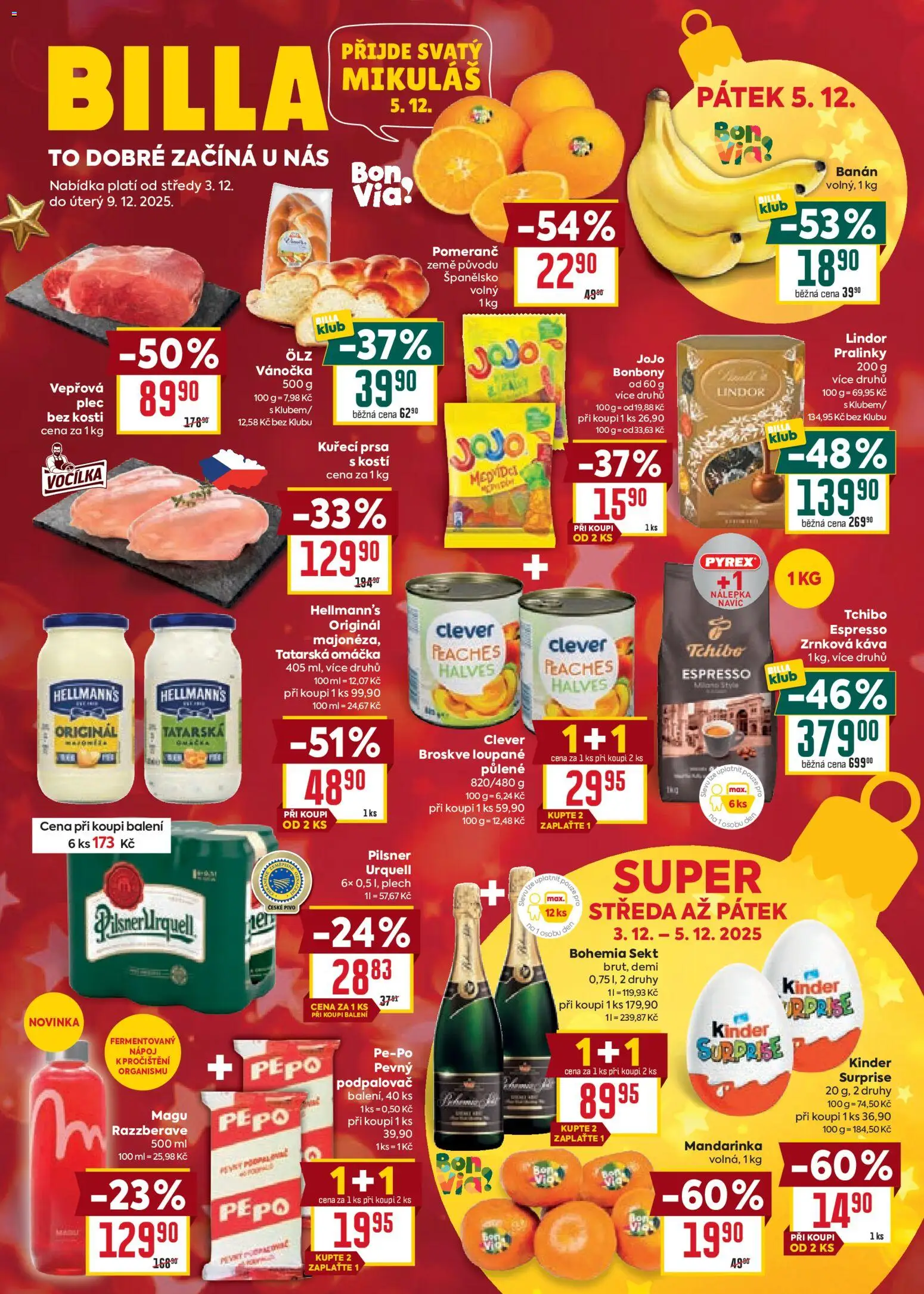 Billa Velký leták od 03.12.2025 | Strana: 1