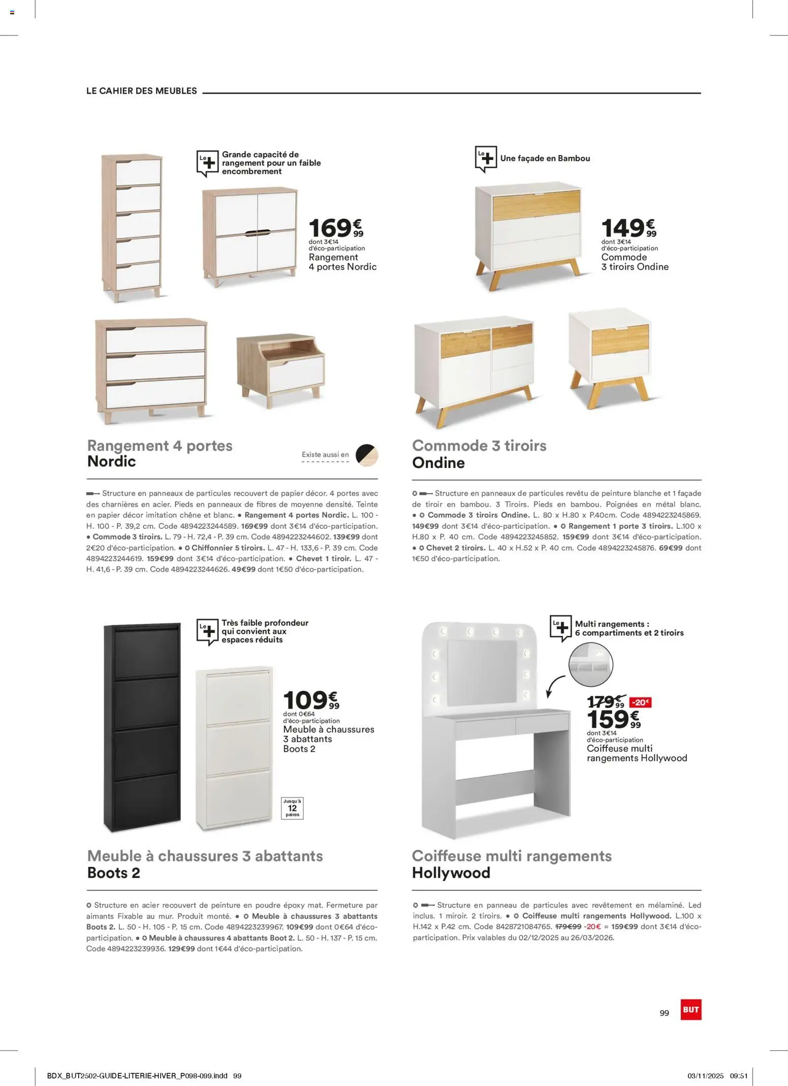 {H1} | Page: 99 | Produits: Peinture Blanche, Commode, Portes, Tiroirs