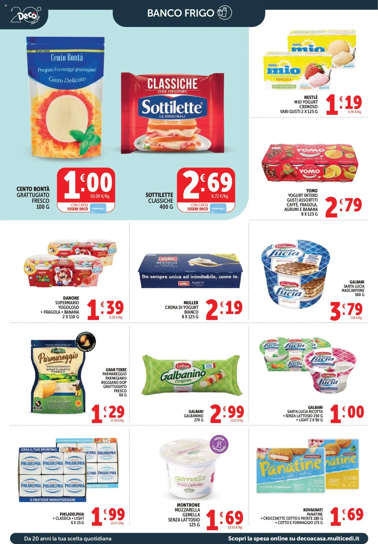 Volantino Decò del 27.03.2026 | Pagina: 16 | Prodotti: Crema, Agrumi, Ricotta, Mascarpone