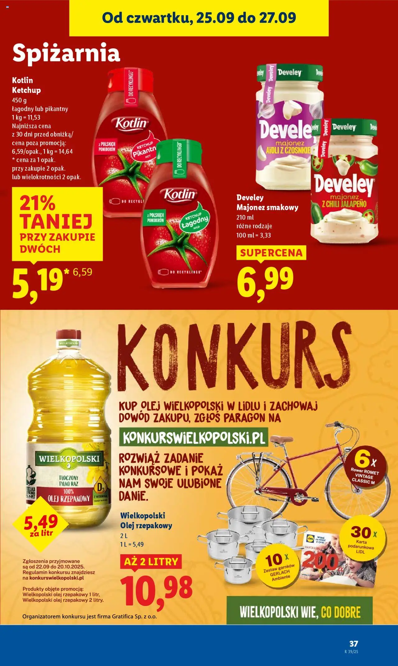 Lidl Gazetka od 25.09.2025 | Strona: 41 | Produkty: Chili, Karta, Rower, Olej
