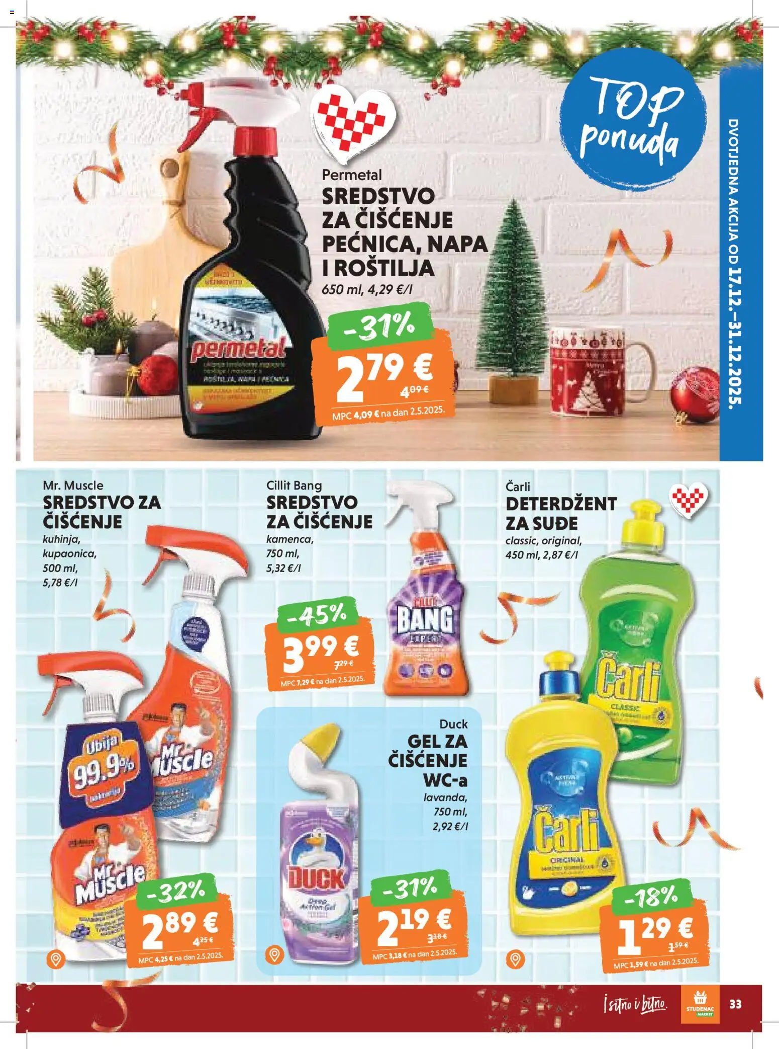 Studenac katalog | vrijedi od 26.12.2025 | Stranica: 33 | Proizvodi: Deterdžent