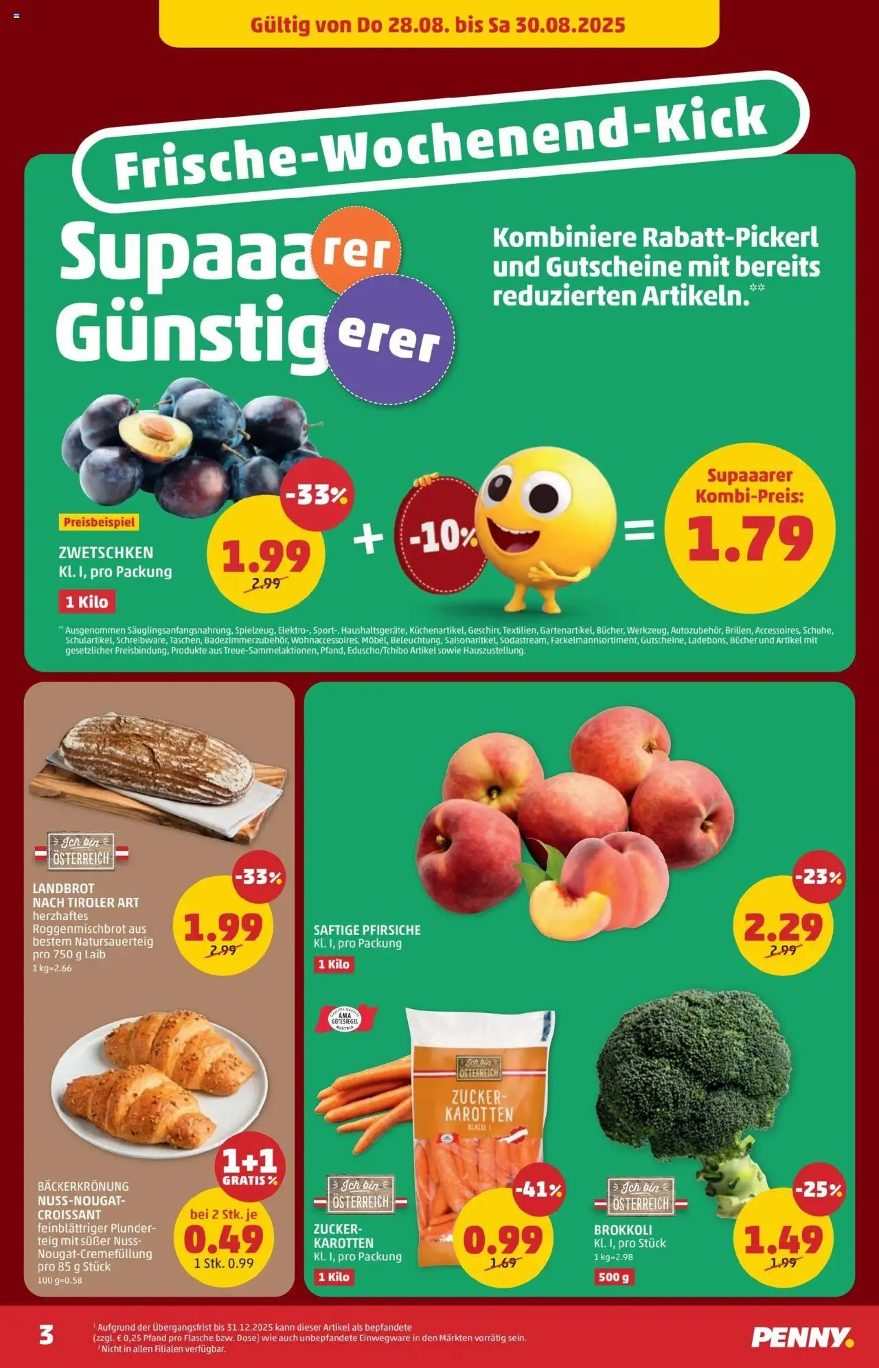 Penny Markt Flugblatt gültig ab 28.08.2025 | Seite: 3 | Produkte: Zucker