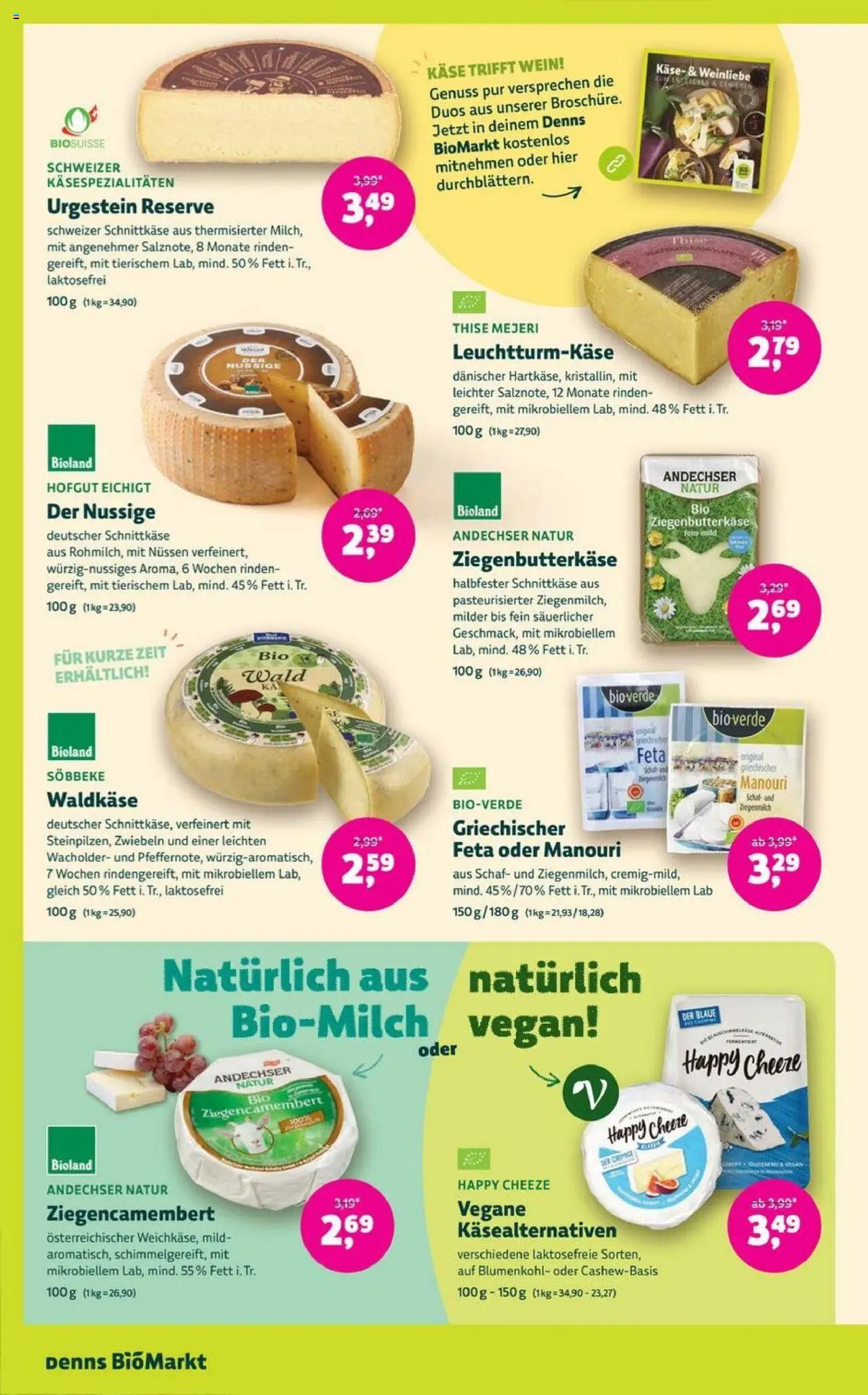Denns BioMarkt Angebote – gültig ab 22.10.2025 | Seite: 4 | Produkte: Feta, Käse, Zwiebeln, Wein