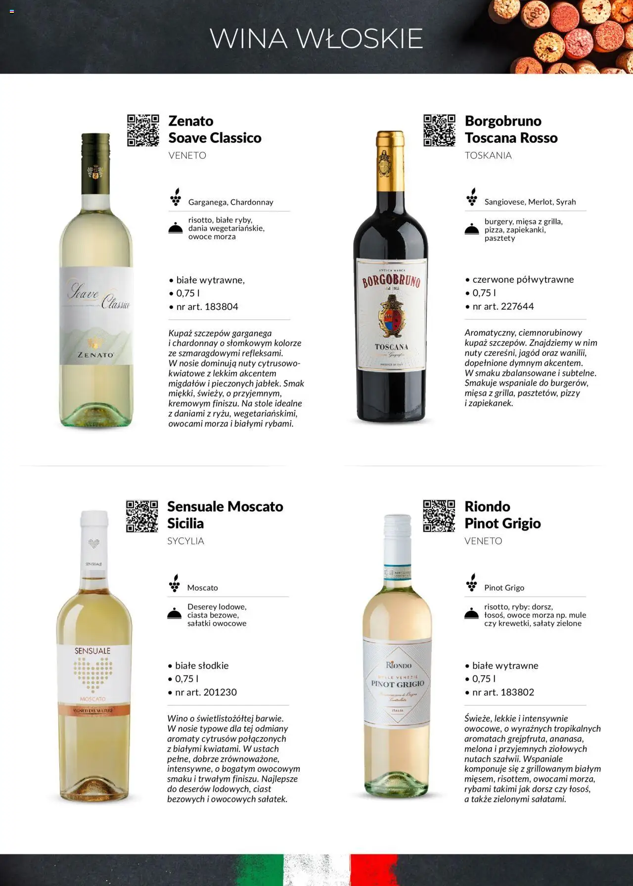 Makro Gazetka - Wirtualny Sommelier 2025 od 04.03.2025 | Strona: 4 | Produkty: Gałka muszkatołowa, Dorsz, Morele, Wino