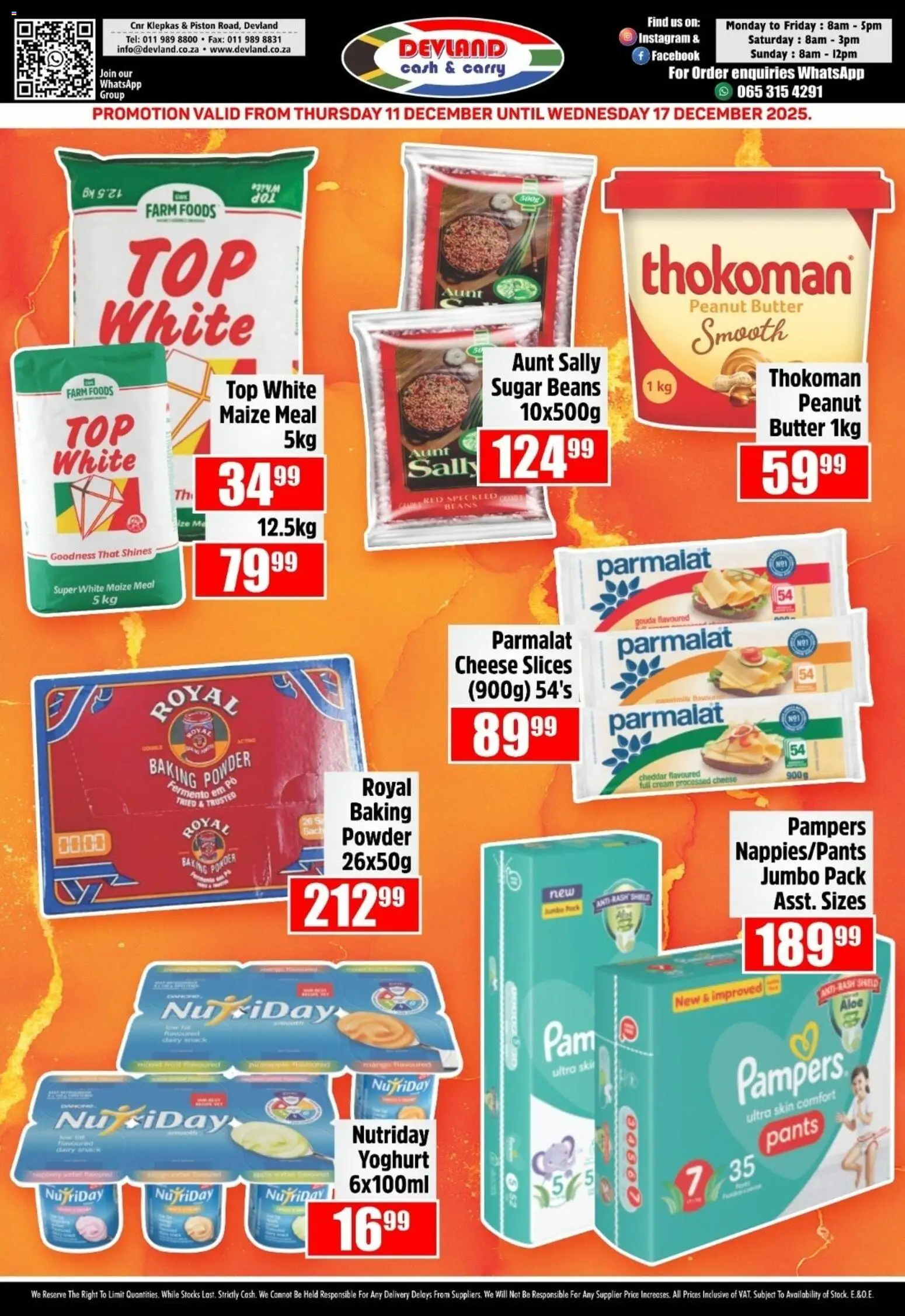 New Devland catalogue – valid from 11.12.2025 | Page: 2 | Products: Pants, Maize meal, Pineapple, Cream