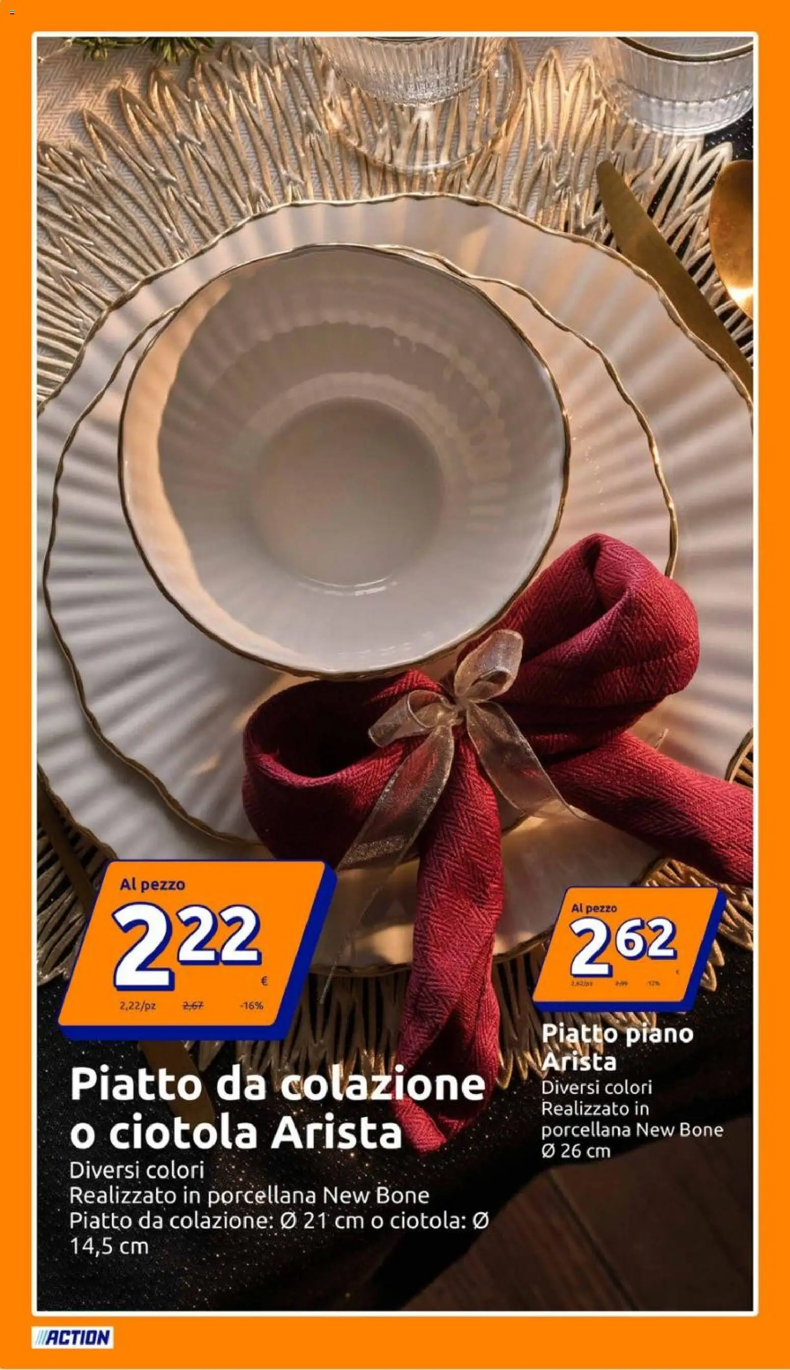 Volantino Action del 10.12.2025 | Pagina: 10 | Prodotti: Piatto, Ciotola
