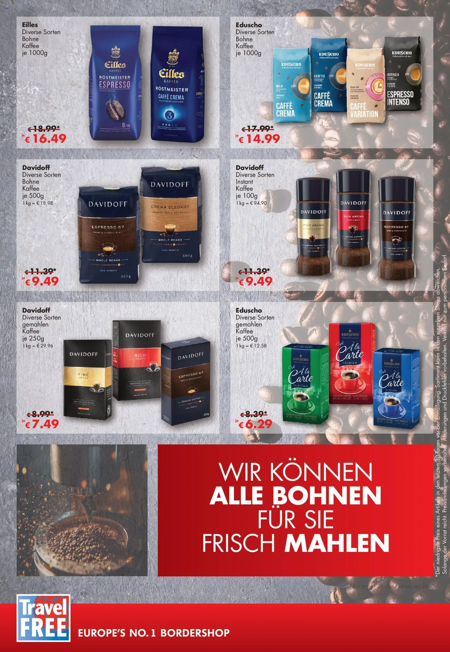 Travel Free Angebote – gültig ab 01.02.2026 | Seite: 4 | Produkte: Kaffee, Eduscho