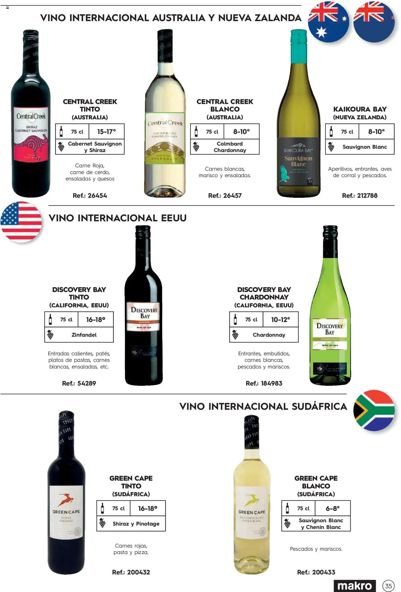 Makro Guia de vinos │ válido desde el 02.01.2025 | Página: 35 | Productos: Vino, Pasta