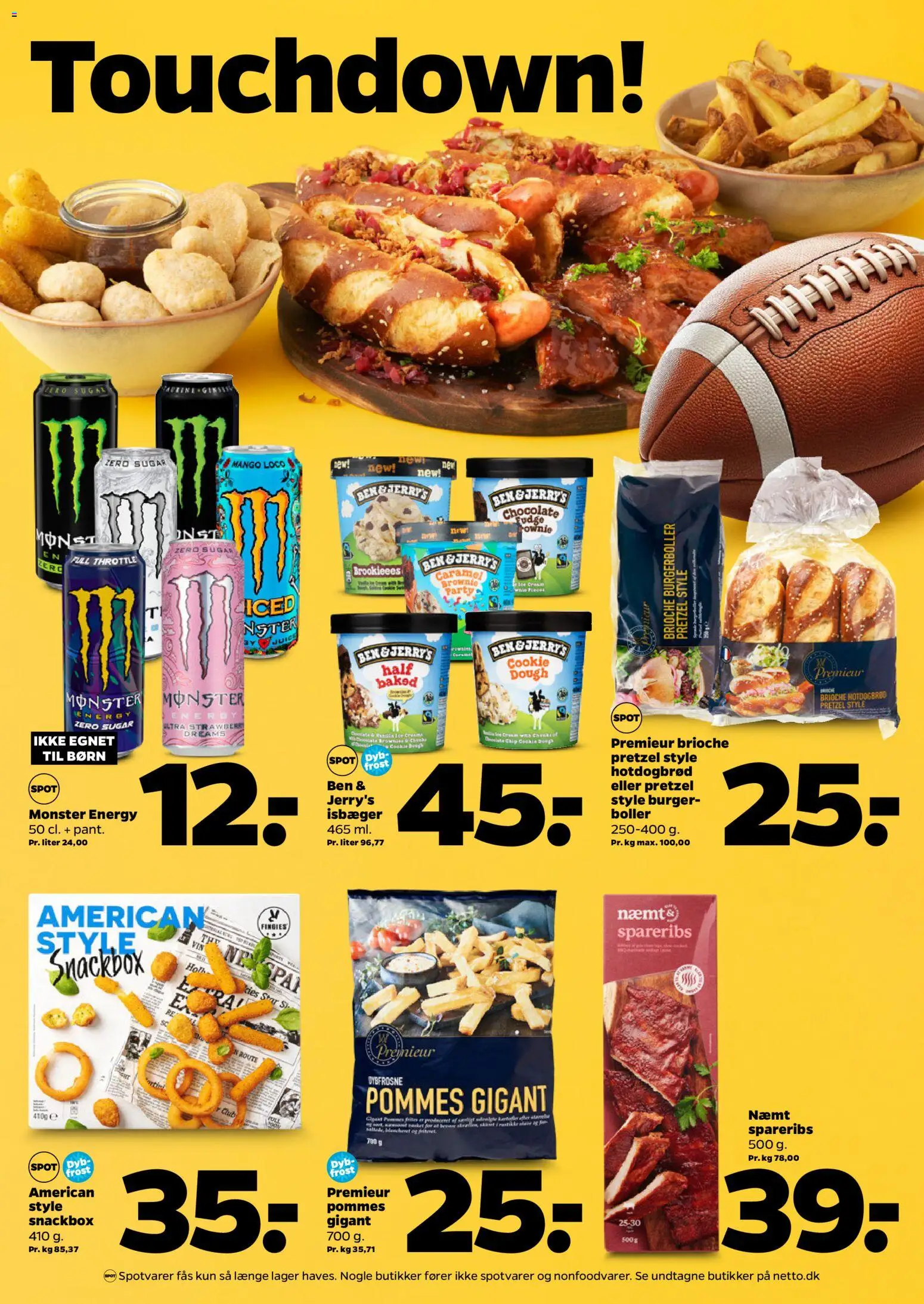 Netto tilbudsavis – gyldig fra 31.01.2026 | Side: 18 | Produkter: Mango, Juice, Spareribs, Burgerboller