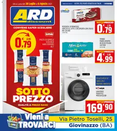 Anteprima del volantino ARD Discount Giovinazzo catalogo valido a partire dal 28.07.2025