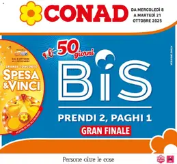 Anteprima del volantino Conad - 50 giorni BIS valido a partire dal 08.10.2025