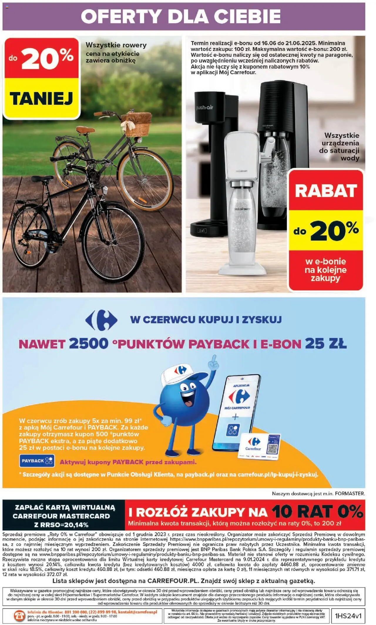 Carrefour Gazetka od 09.06.2025 | Strona: 50 | Produkty: Karta, Sodastream