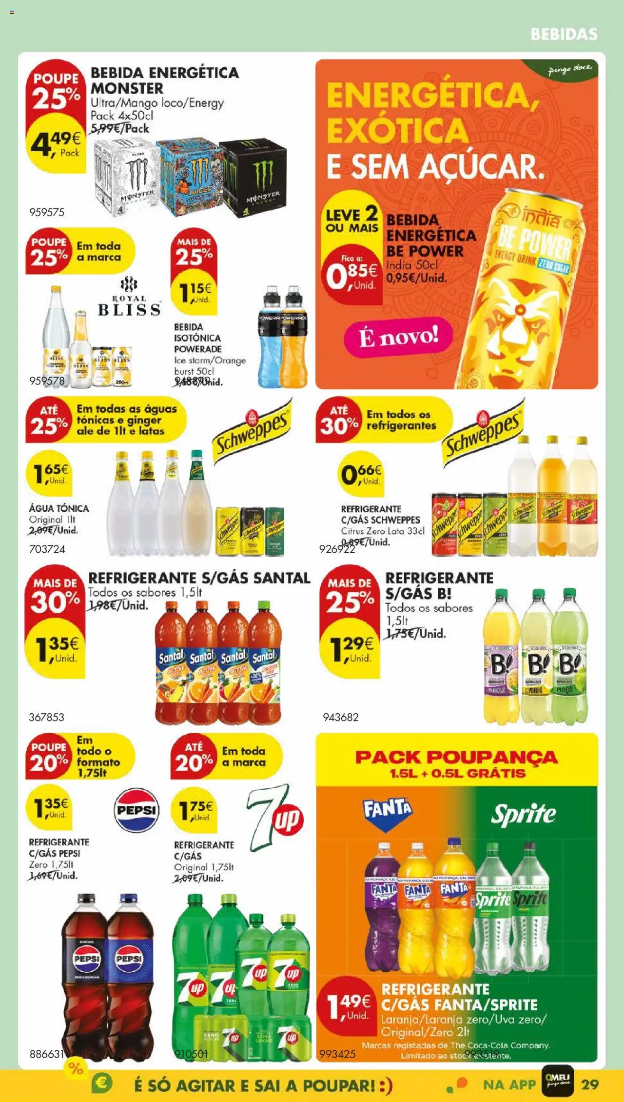 Pingo Doce folheto │ válido de 05.08.2025 | Página: 33 | Produtos: Agua, Refrigerante, Bebida, Soda