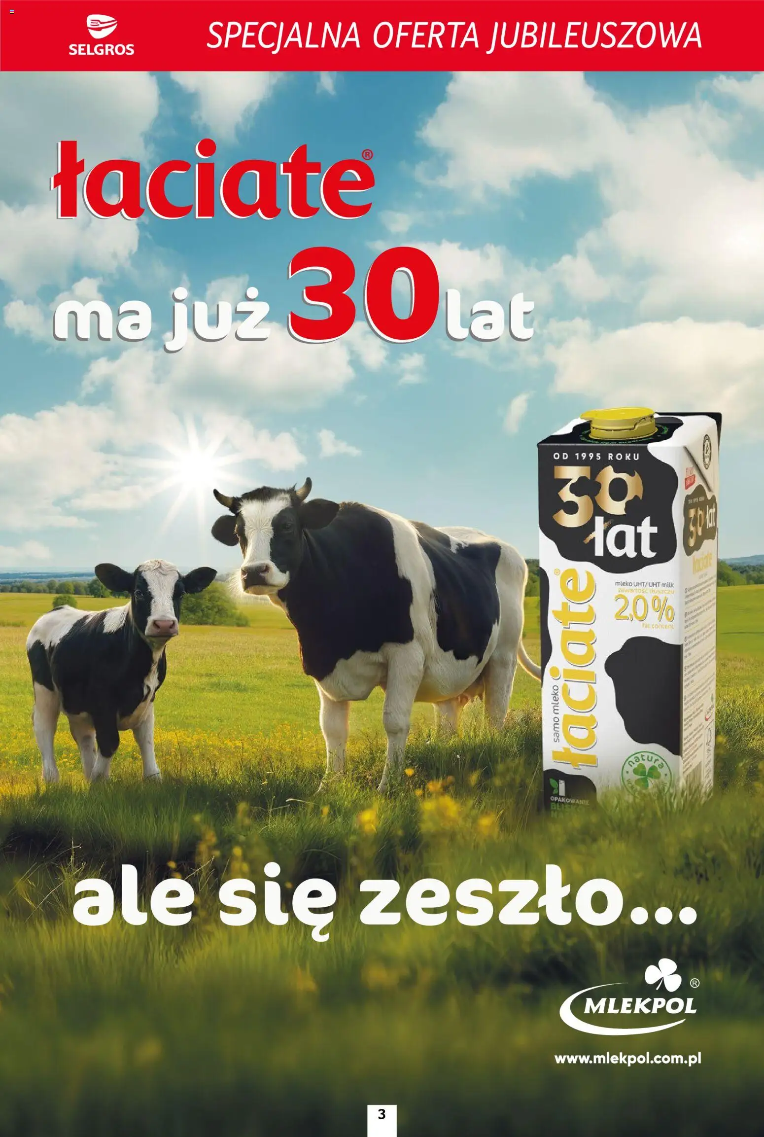 Selgros cash&carry Gazetka - Specjalna oferta jubileuszowa od 06.11.2025 | Strona: 3 | Produkty: Mleko