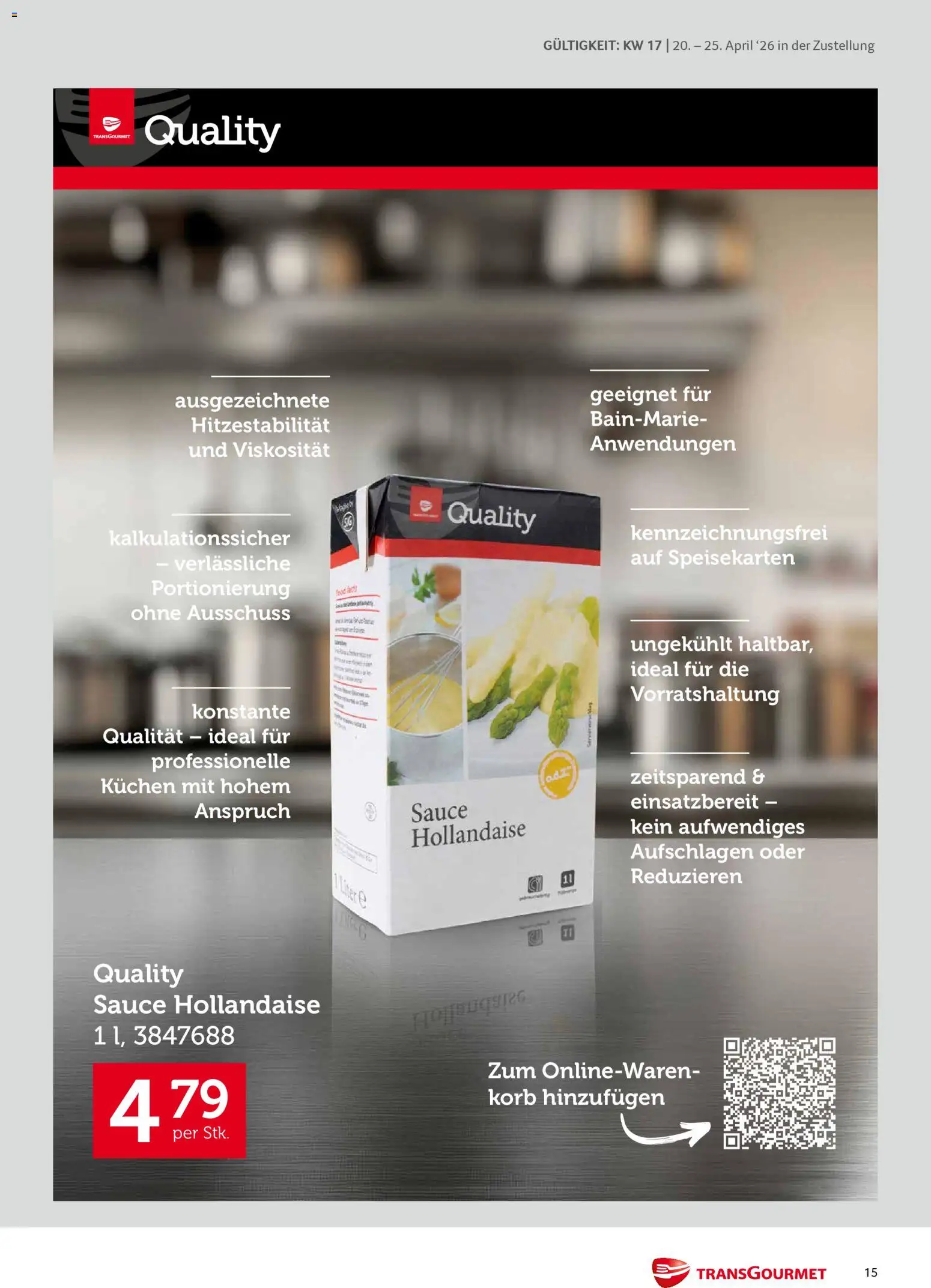 Transgourmet Zustellaktion gültig ab 20.04.2026 | Seite: 15 | Produkte: Korb