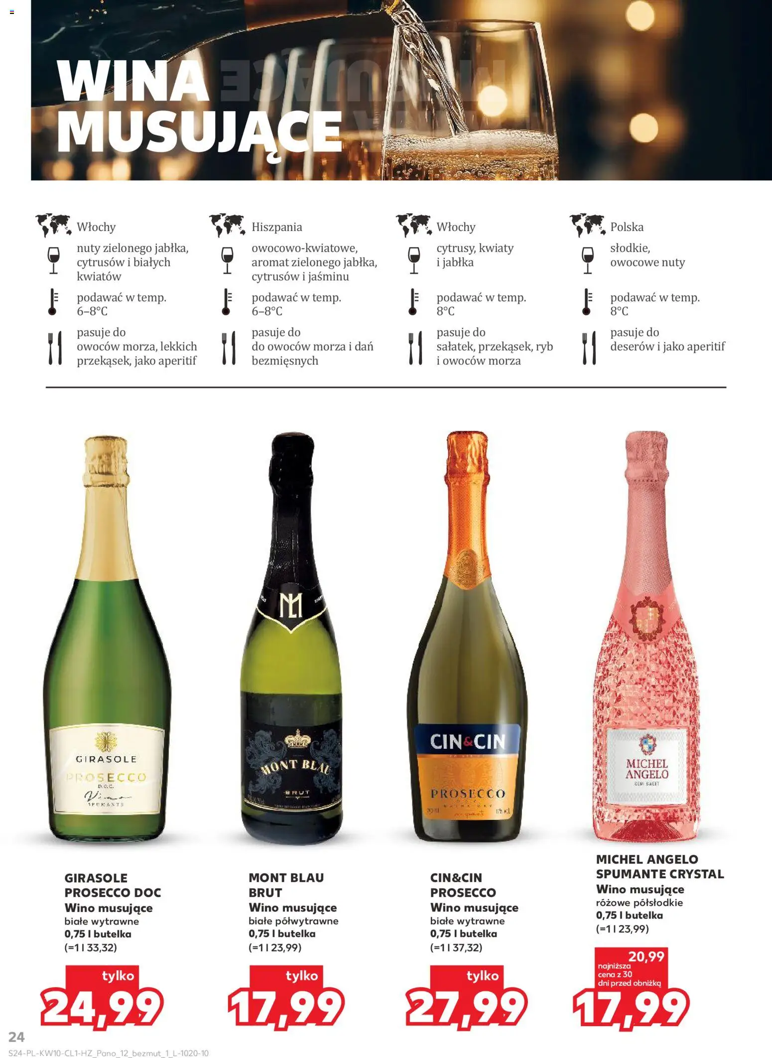 Kaufland Polsko leták - Barek od 05.03.2026 | Strana: 24 | Produkty: Prosecco, Jablka, Prosecco DOC