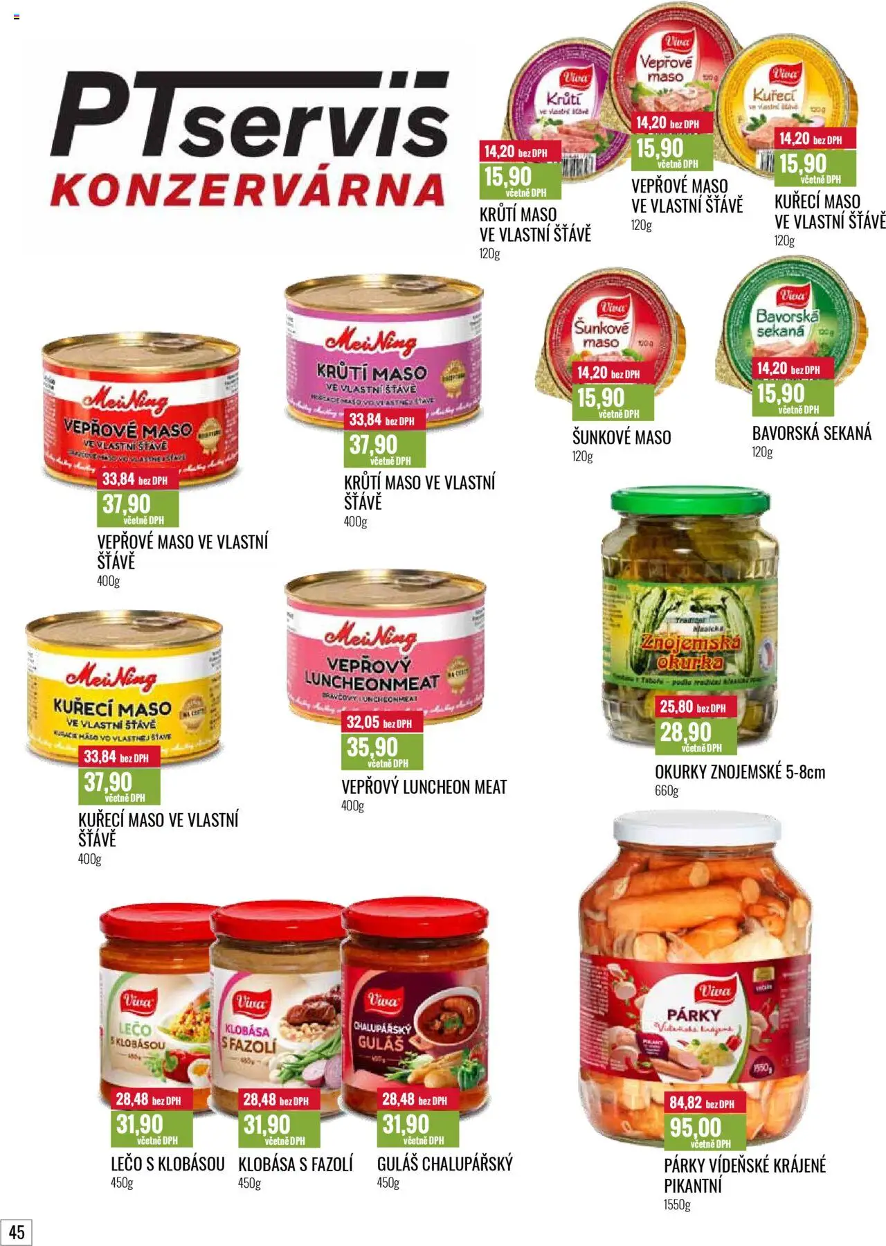 Ratio leták od 01.06.2025 | Strana: 46 | Produkty: Luncheon meat, Párky, Vepřové maso ve vlastní šťávě, Guláš
