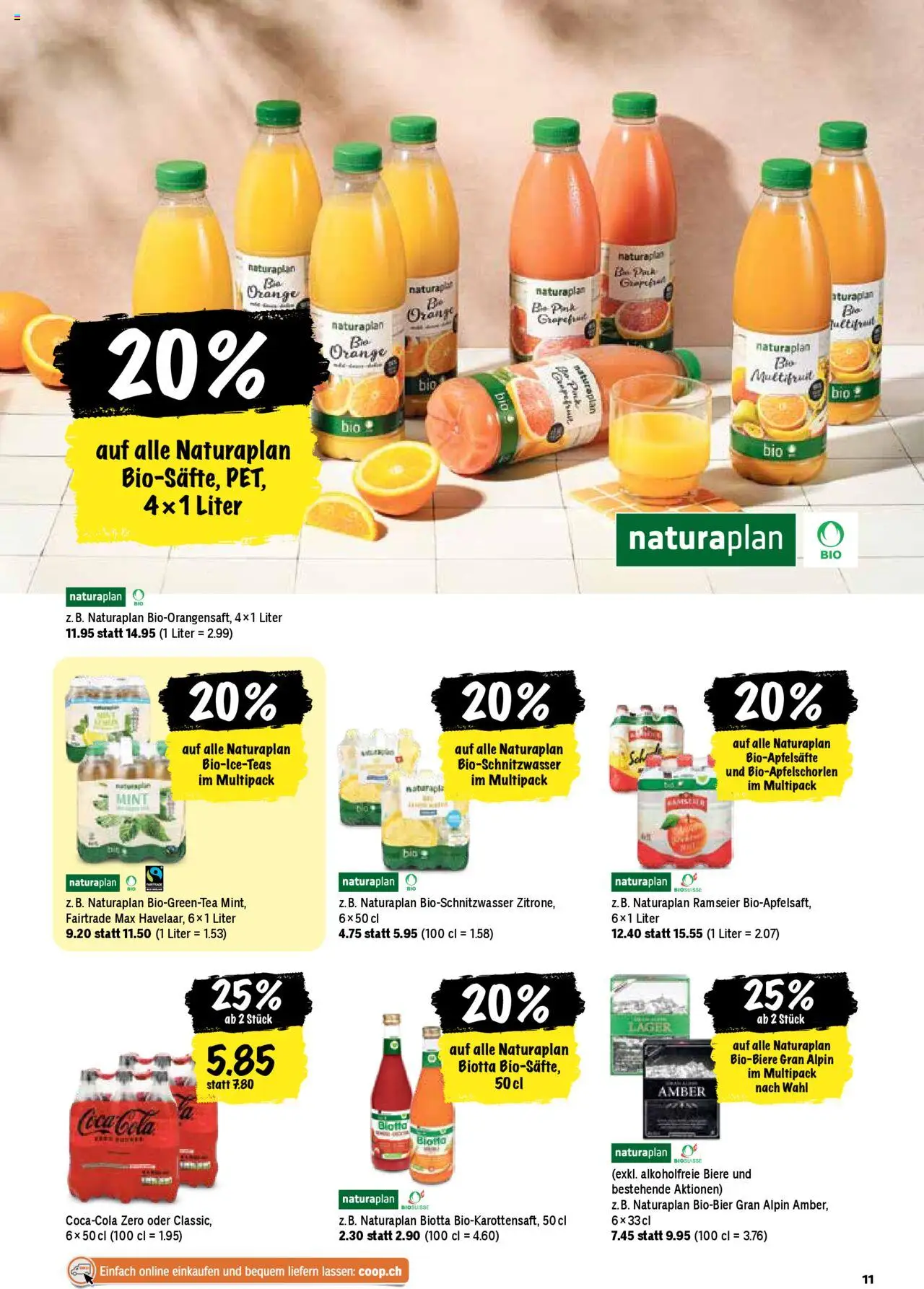 Coop Aktionen ab 28.08.2025 | Seite: 11 | Produkte: Coca Cola, Apple