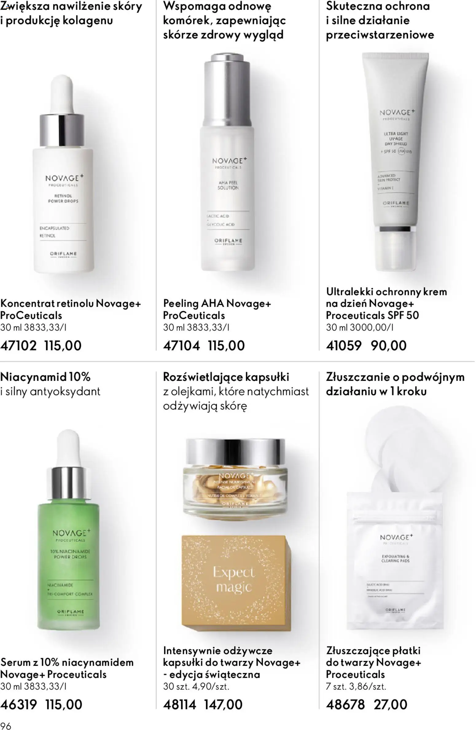 Oriflame Katalog 1 2026 od 24.12.2025 | Strona: 96 | Produkty: Peeling, Płatki, Krem