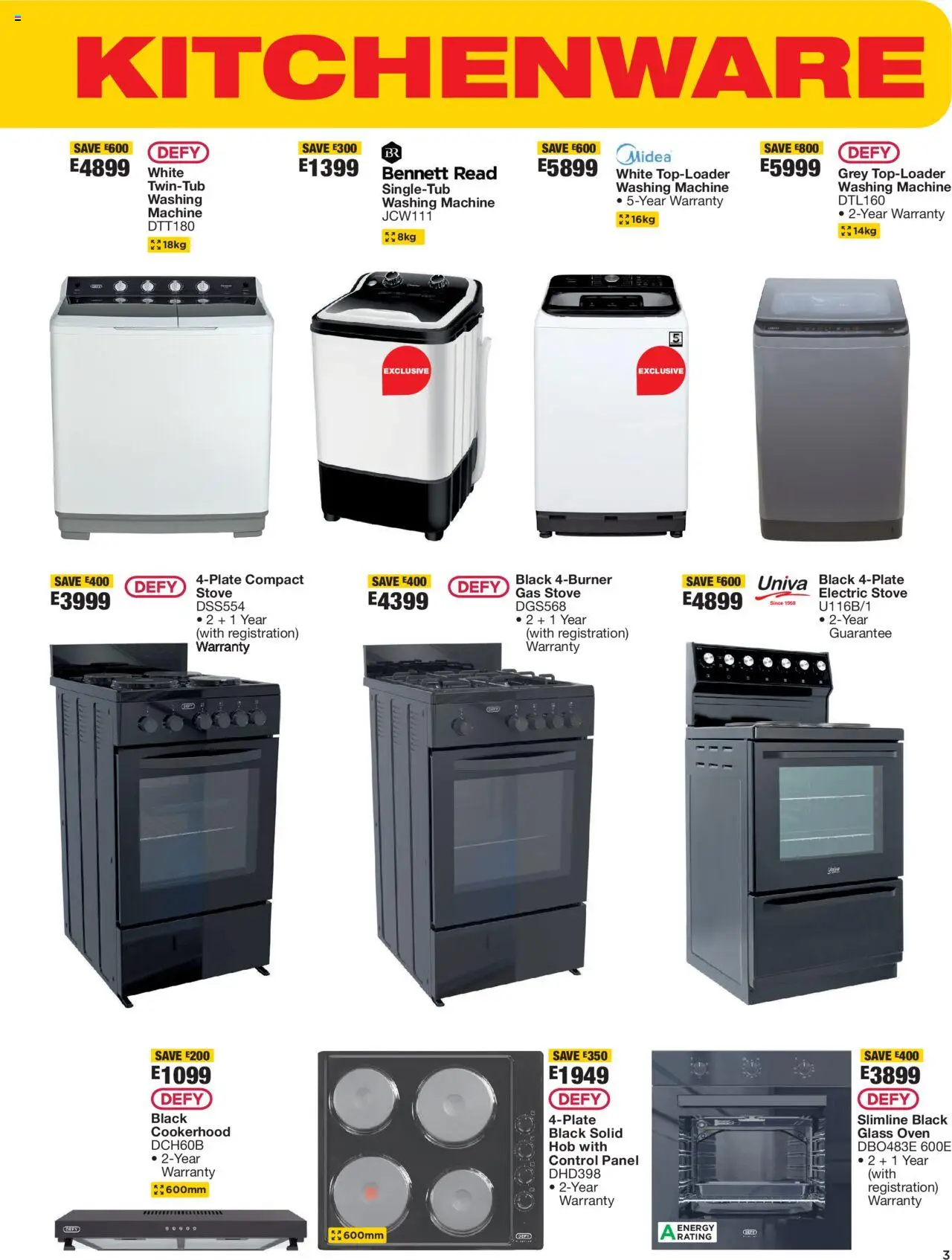 New OK Furniture catalogue – valid from 17.09.2025 | Page: 3 | Products: Oven, Hob, Stove, Gas stove