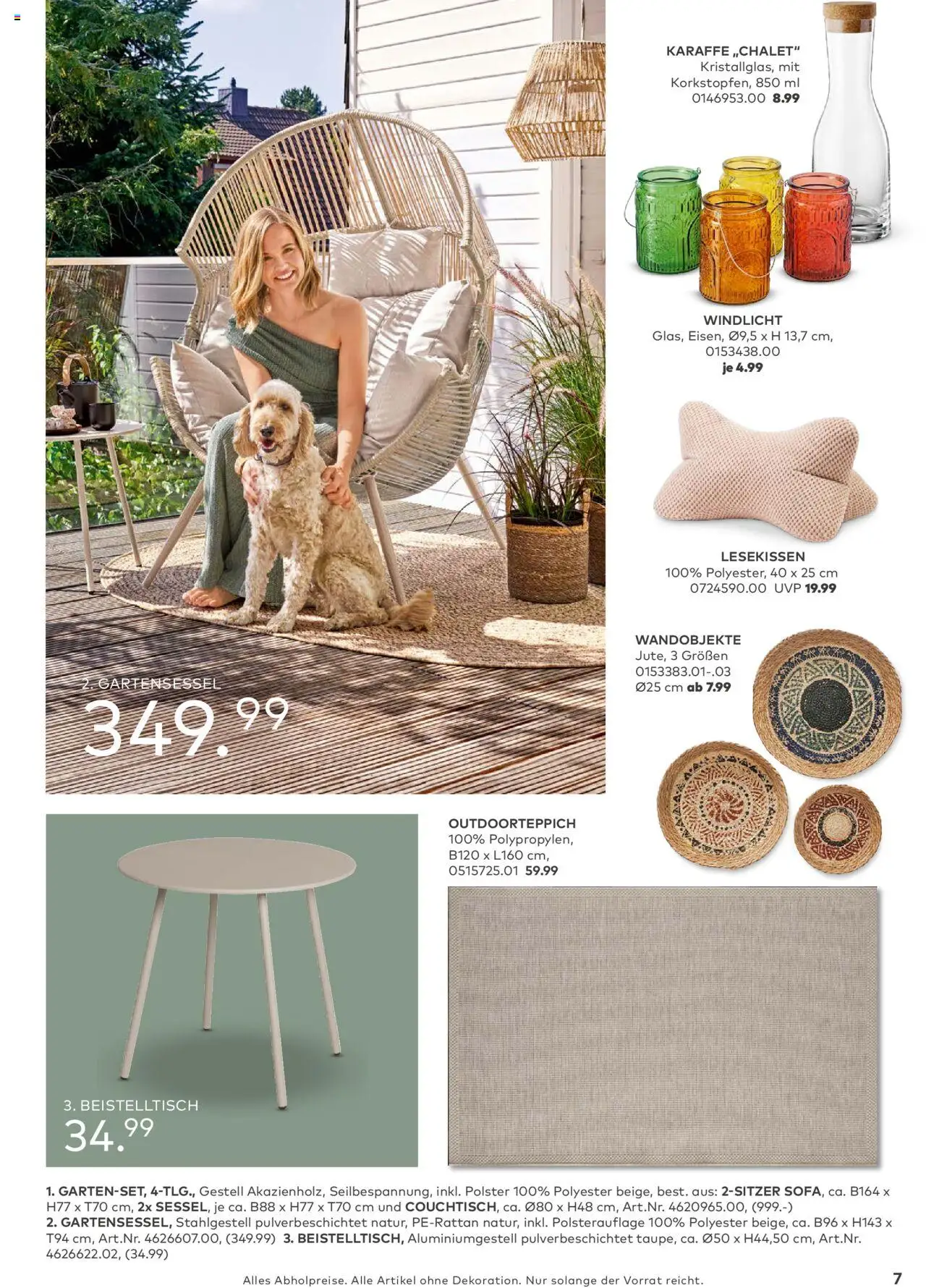 Porta! - Outdoor - Gartenmöbelkatalog 2025 - gültig ab dem 02.03.2025 | Seite: 7 | Produkte: Beistelltisch