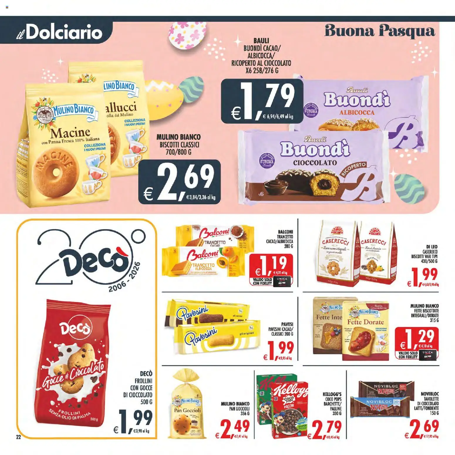 Volantino Decò del 27.03.2026 | Pagina: 25 | Prodotti: Panna, Olio, Fette biscottate, Frollini