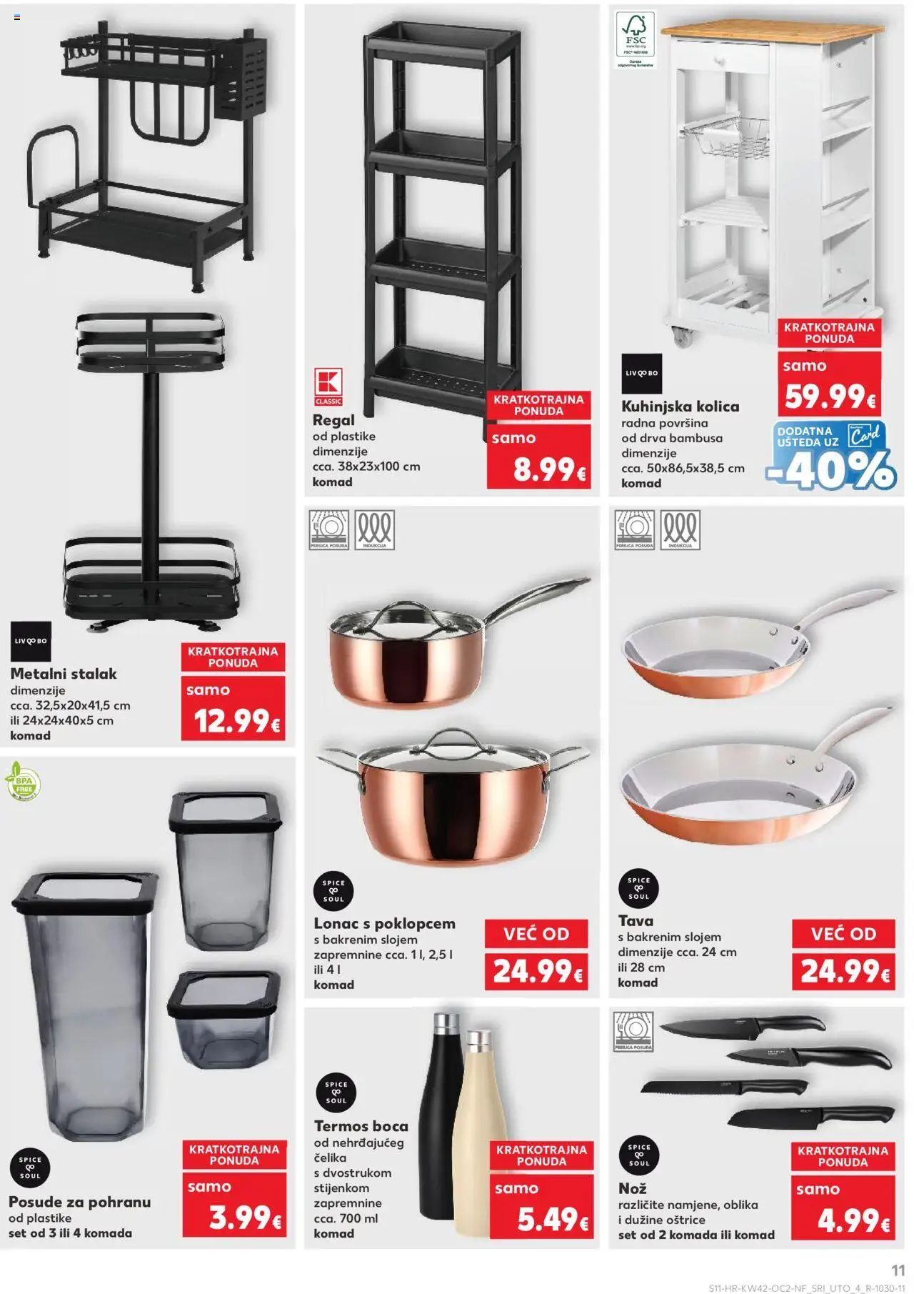Kaufland katalog | vrijedi od 15.10.2025 | Stranica: 11 | Proizvodi: Nož, Pan, Tava, Lonac