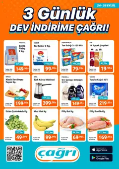 24.09.2025 tarihinden itibaren geçerli olan Çağrı Market kataloğu önizlemesi