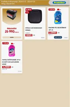 Praktiker Akciós újság - amely érvényes a következő dátumtól: 02.01.2026 | Oldal: 37 | Termékek: Akkumulátor