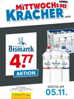 Getränkeland Mittwochs Kracher ab 05.11.2025 gültig