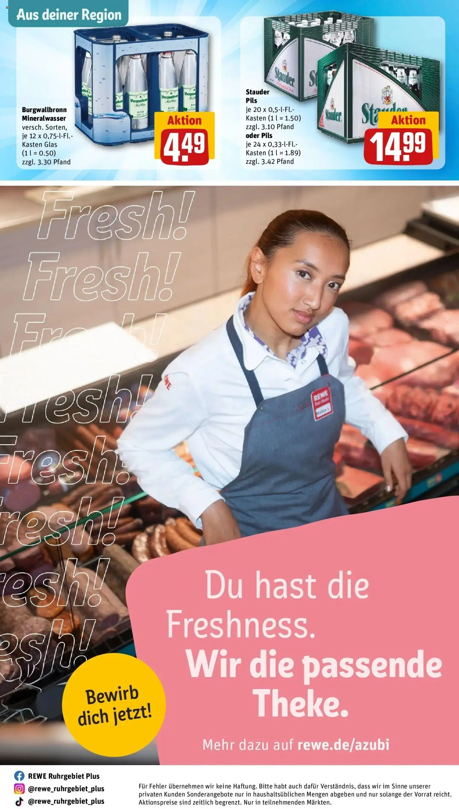 Rewe prospekt Bochum	 – gültig ab 16.02.2026 | Seite: 30 | Produkte: Pils, Mineralwasser