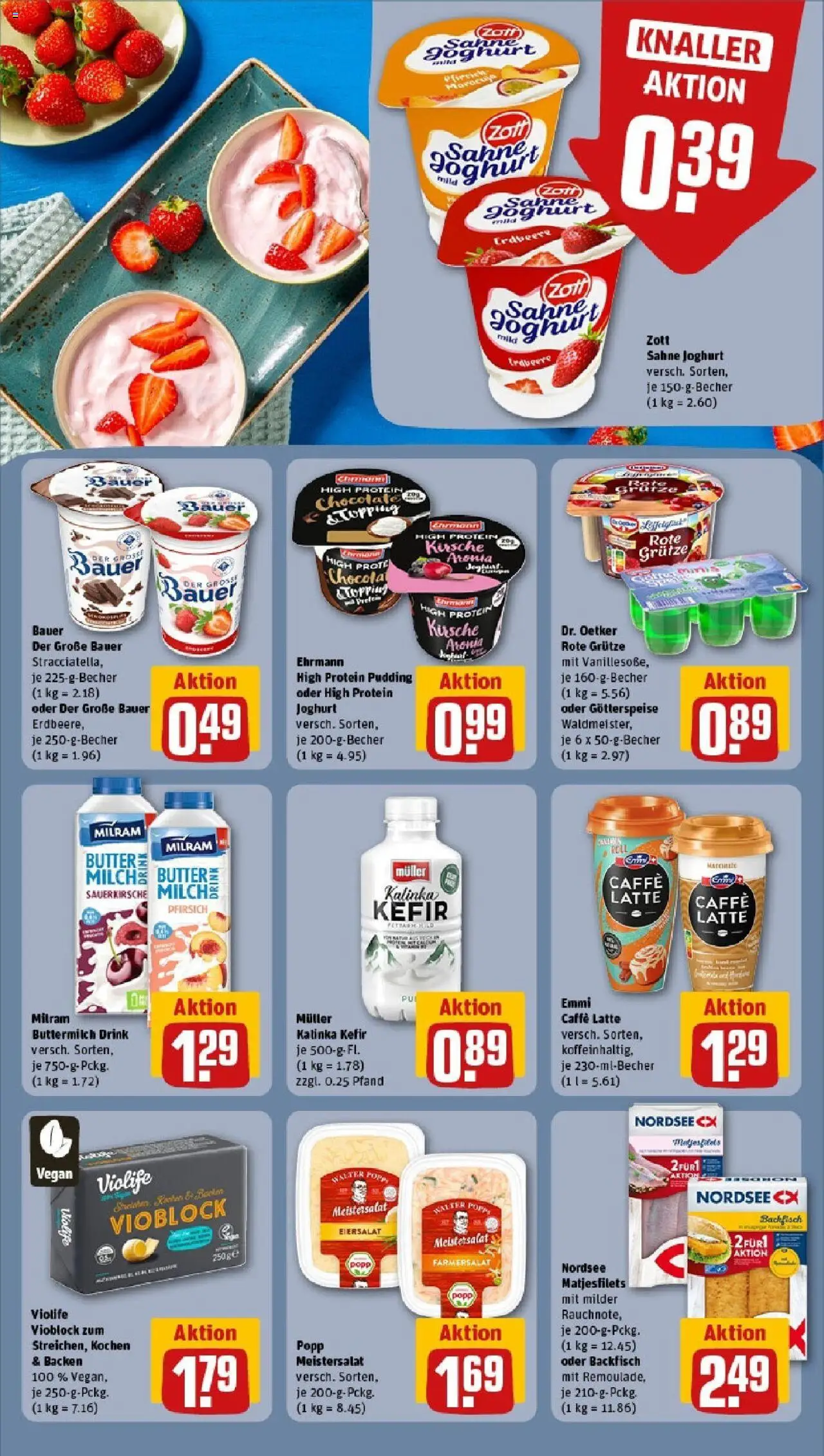 Rewe prospekt St. Ingbert / Rohrbach	 - gültig ab dem 08.06.2025 | Seite: 11 | Produkte: Buttermilch, Butter, Joghurt, Sahne