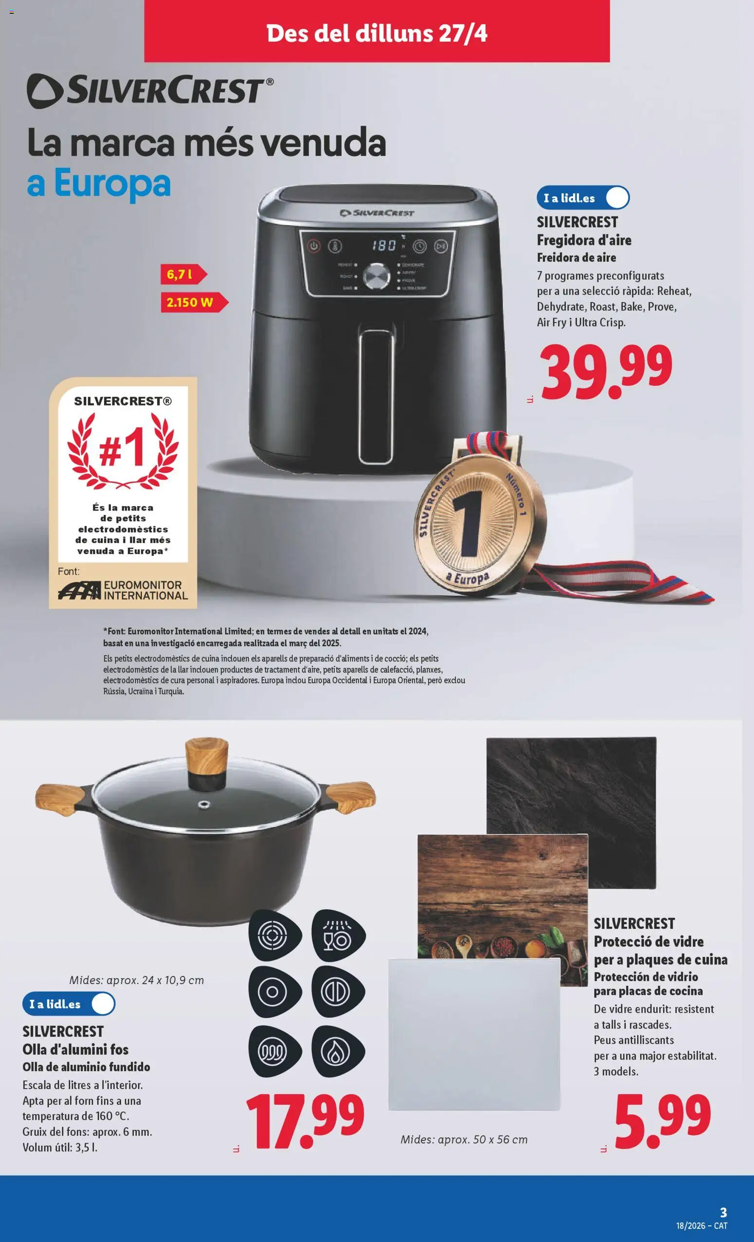 Lidl folleto de bazar │ válido desde el 27.04.2026 | Página: 7 | Productos: Cocina, Freidora