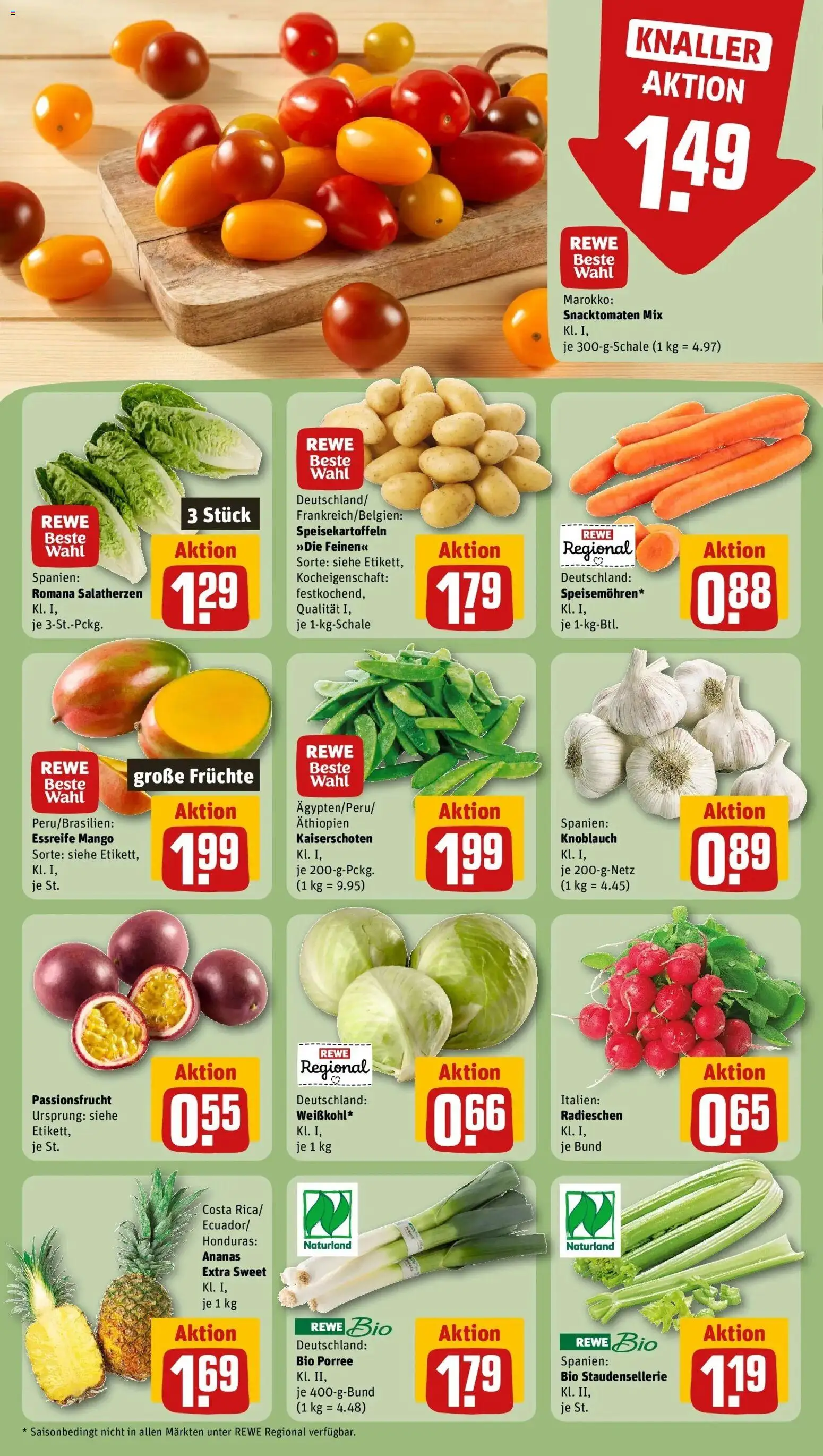 Rewe prospekt Höhr / Grenzhausen	 – gültig ab 09.02.2026 | Seite: 15 | Produkte: Ananas, Mango, Knoblauch