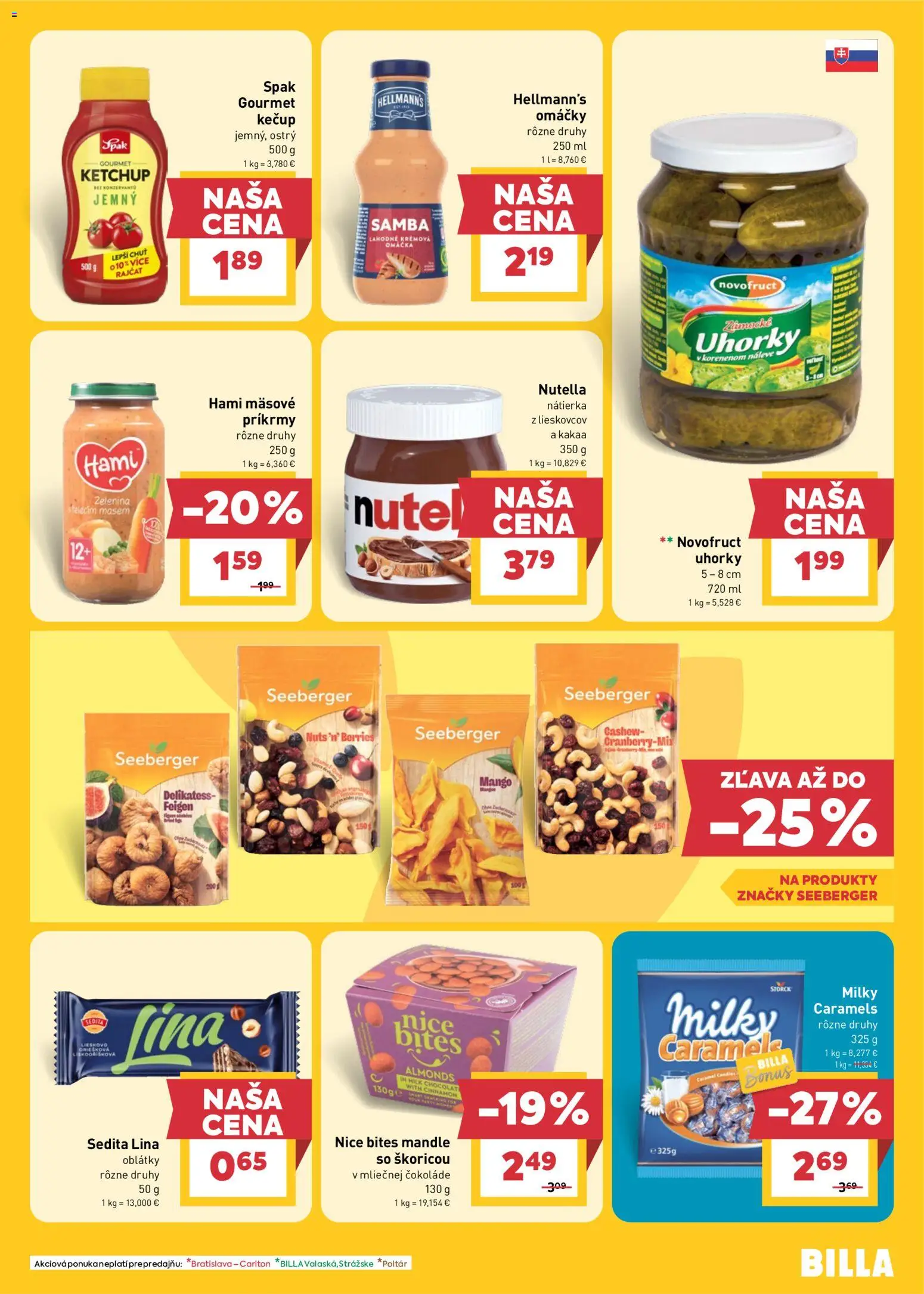 Nové Billa akcie – leták je platný od 29.04.2026 | Strana: 17 | Produkty: Kečup, Omáčka, Mango, Uhorky