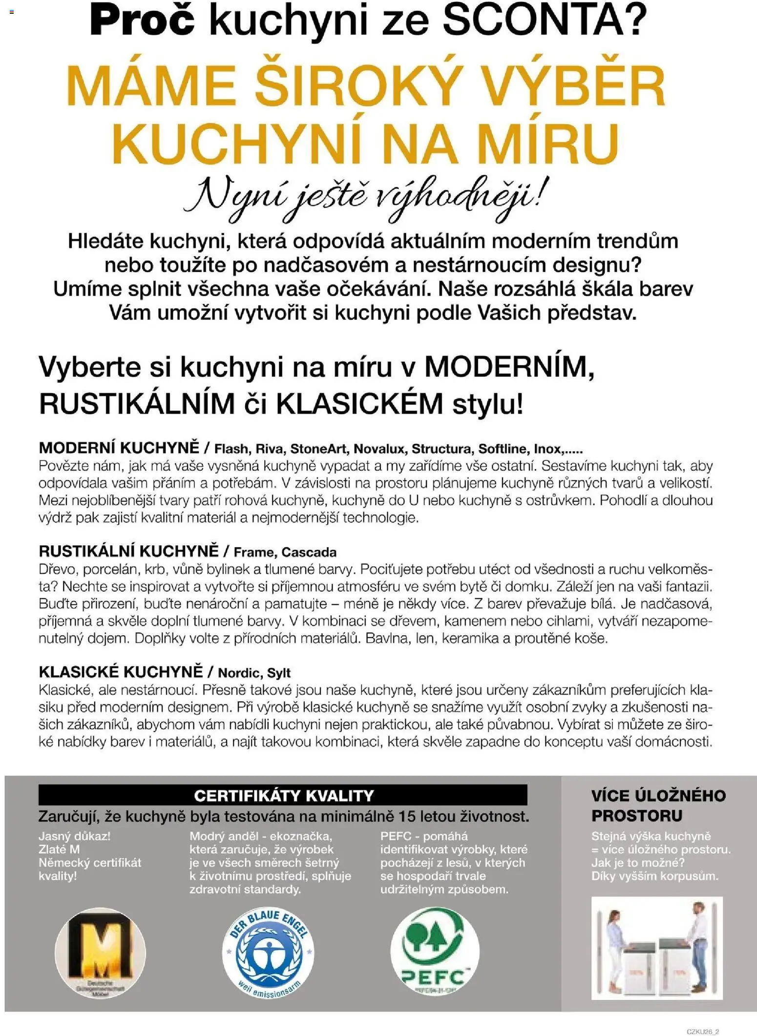 Sconto nábytek katalog - Kuchyně na míru od 06.01.2026 | Strana: 2 | Produkty: Kuchyně