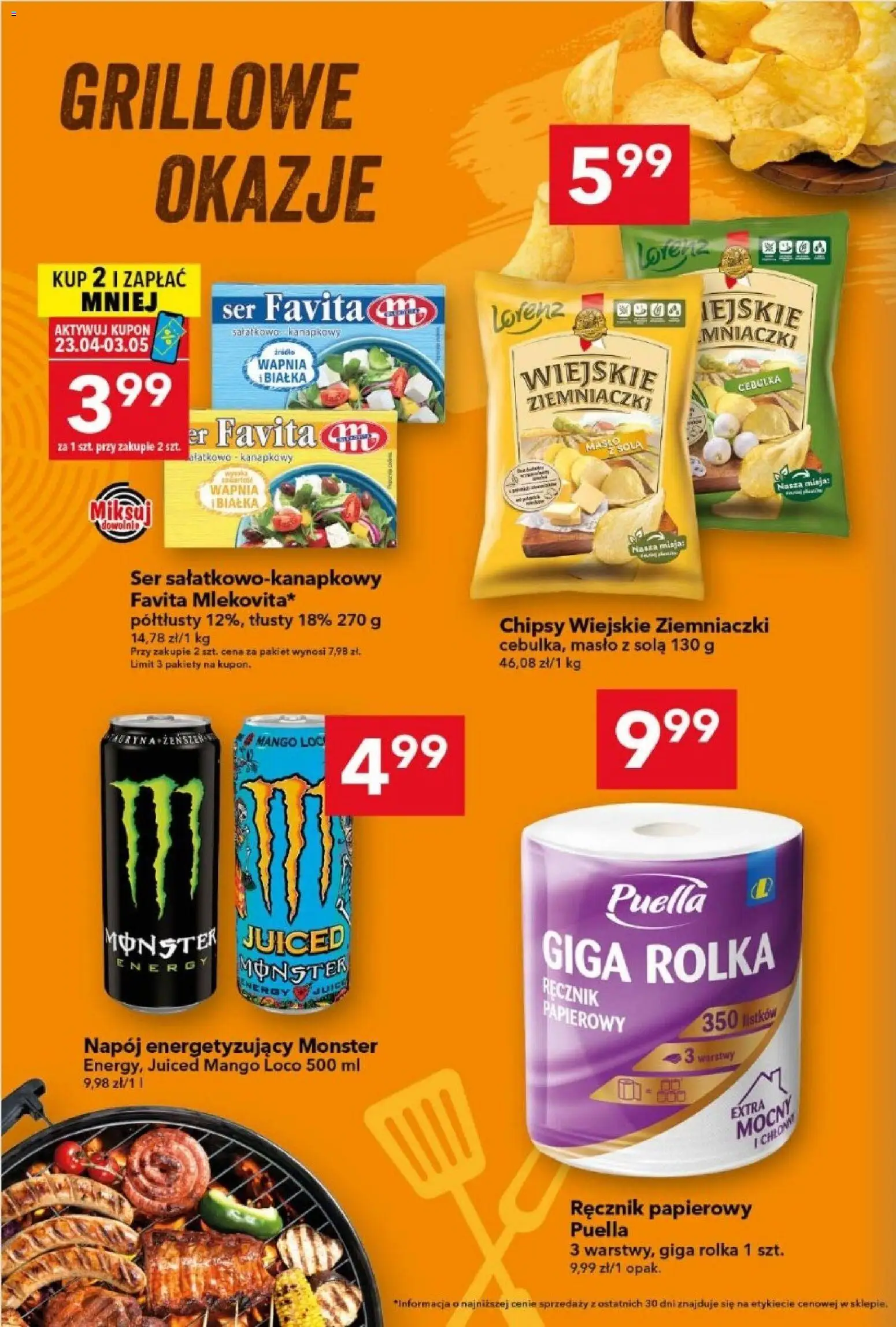 Lewiatan gazetka od 23.04.2026 | Strona: 4 | Produkty: Mango, Ziemniaczki, Masło, Ser