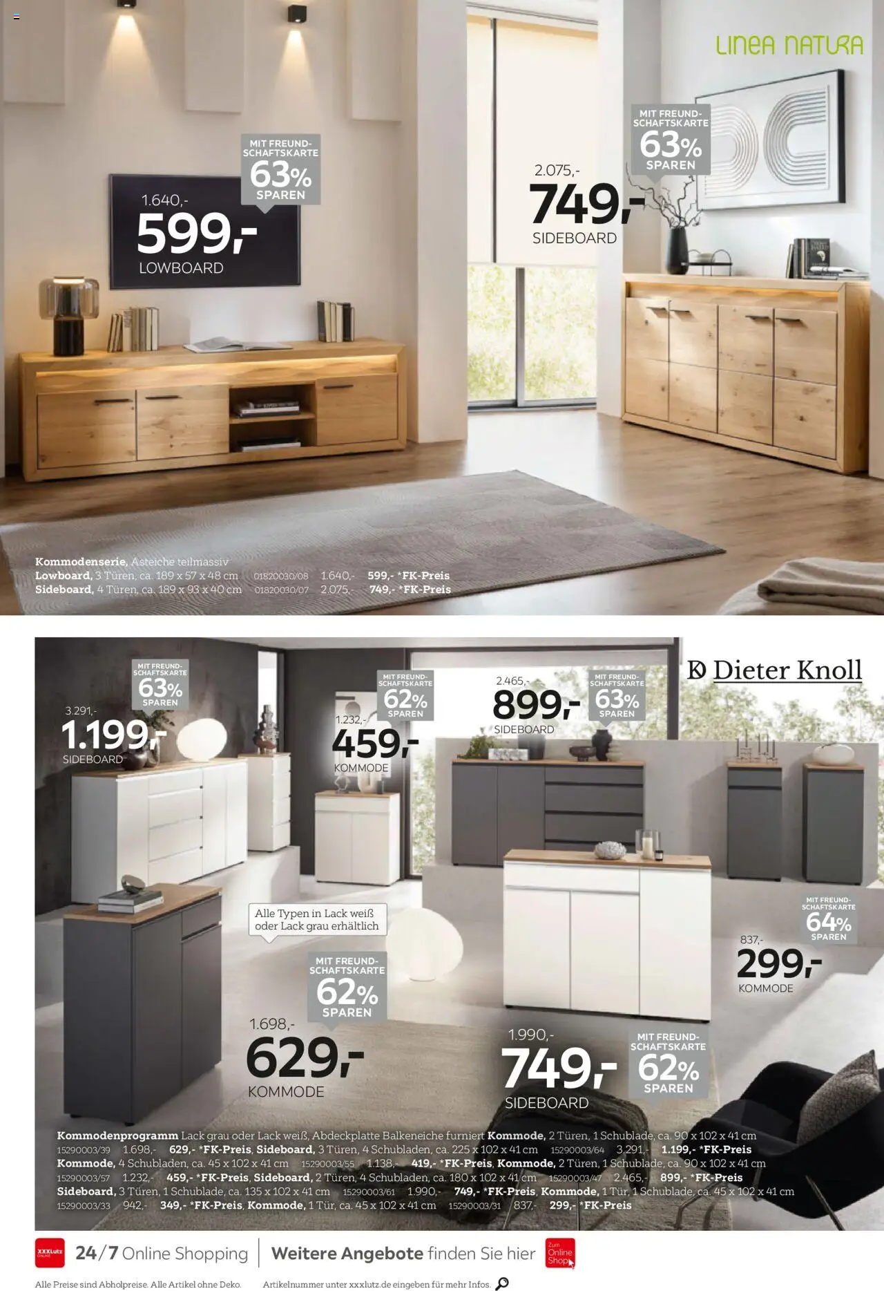 XXXL Lutz Last-Minute-Preis – gültig ab 22.09.2025 | Seite: 22 | Produkte: Sideboard, Lowboard, Kommode