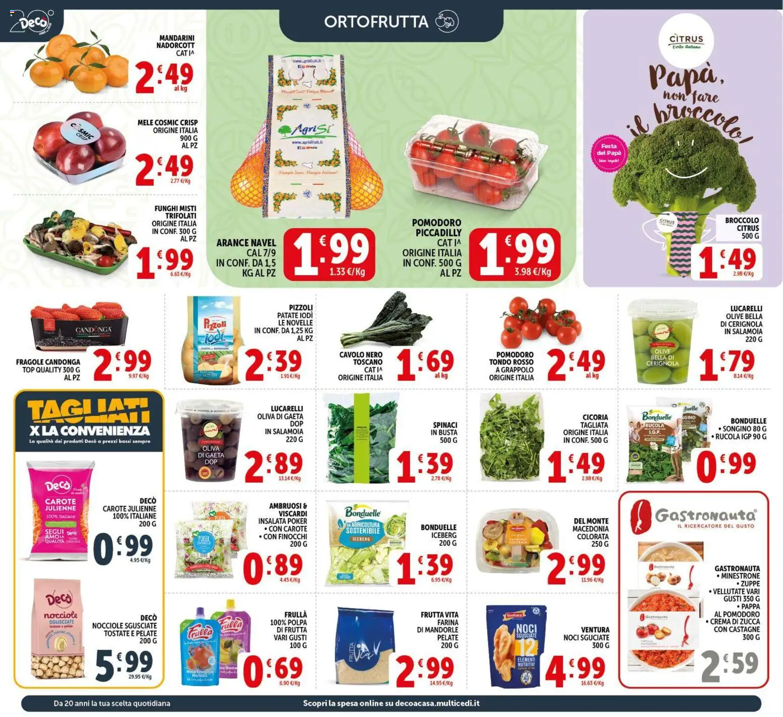 Volantino Decò del 17.03.2026 | Pagina: 8 | Prodotti: Insalata, Patate, Cavolo, Finocchi