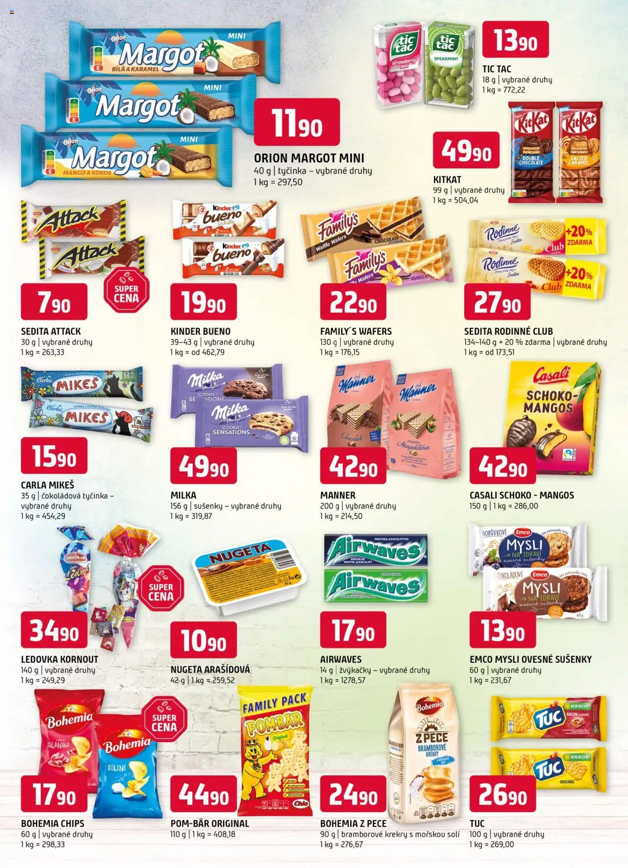Terno leták - Český Krumlov, Jihlava, Prachatice, Strakonice, Tábor, Zlín od 20.08.2025 | Strana: 8 | Produkty: Mango, Krekry, Nugeta, Kinder Bueno