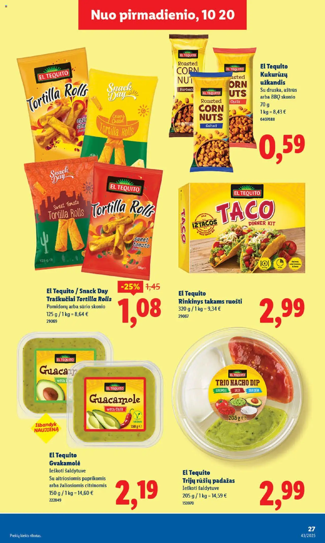 LIDL akcijos nuo 20.10.2025 | Puslapis: 23 | Prekių: Padažas, Traškučiai