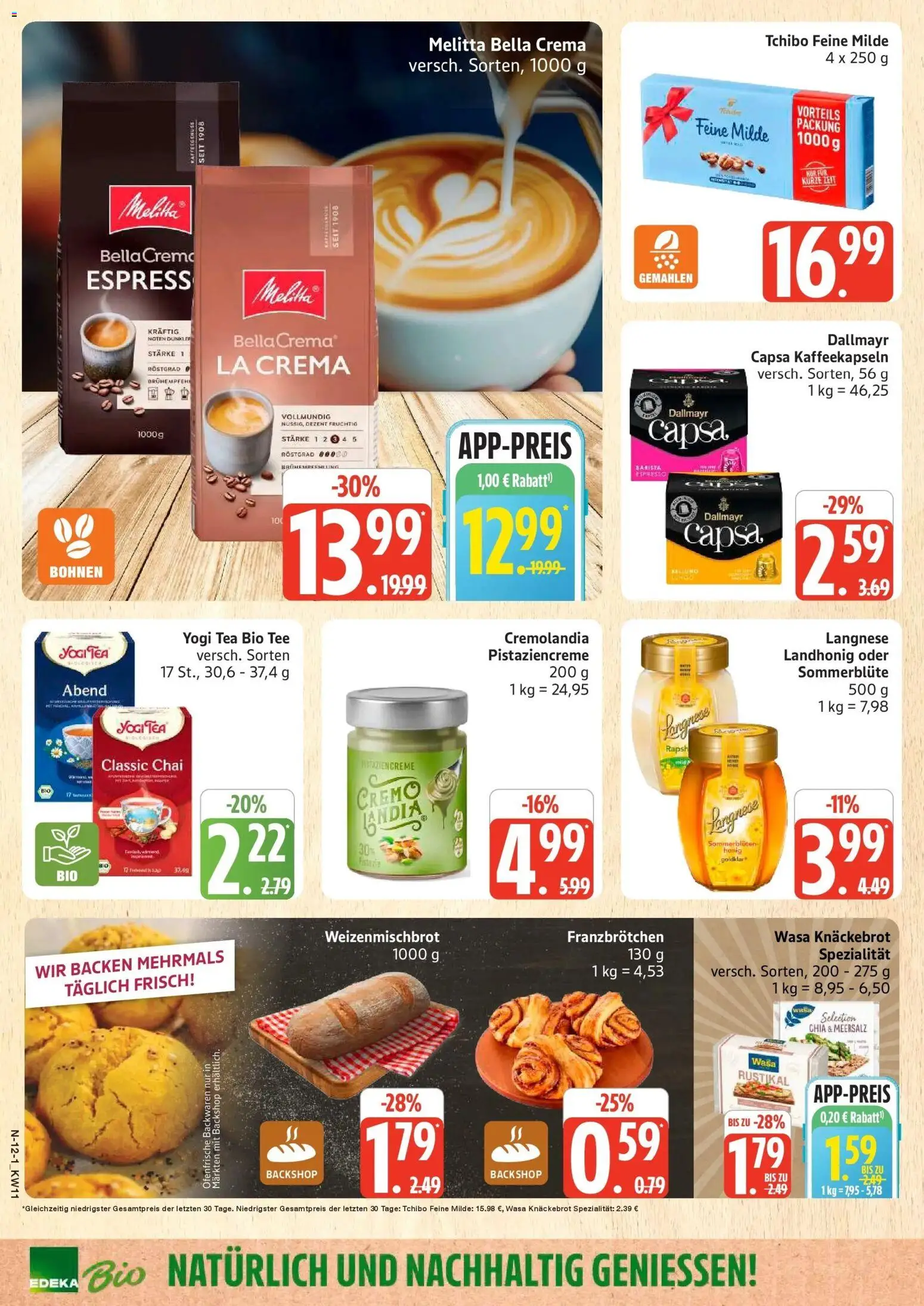 Marktkauf Prospekt Cuxhaven – gültig ab 09.03.2026 | Seite: 12 | Produkte: Langnese, Ofenfrische, Dallmayr, Tee