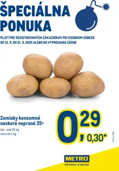 Metro leták platný od 15.09.2025