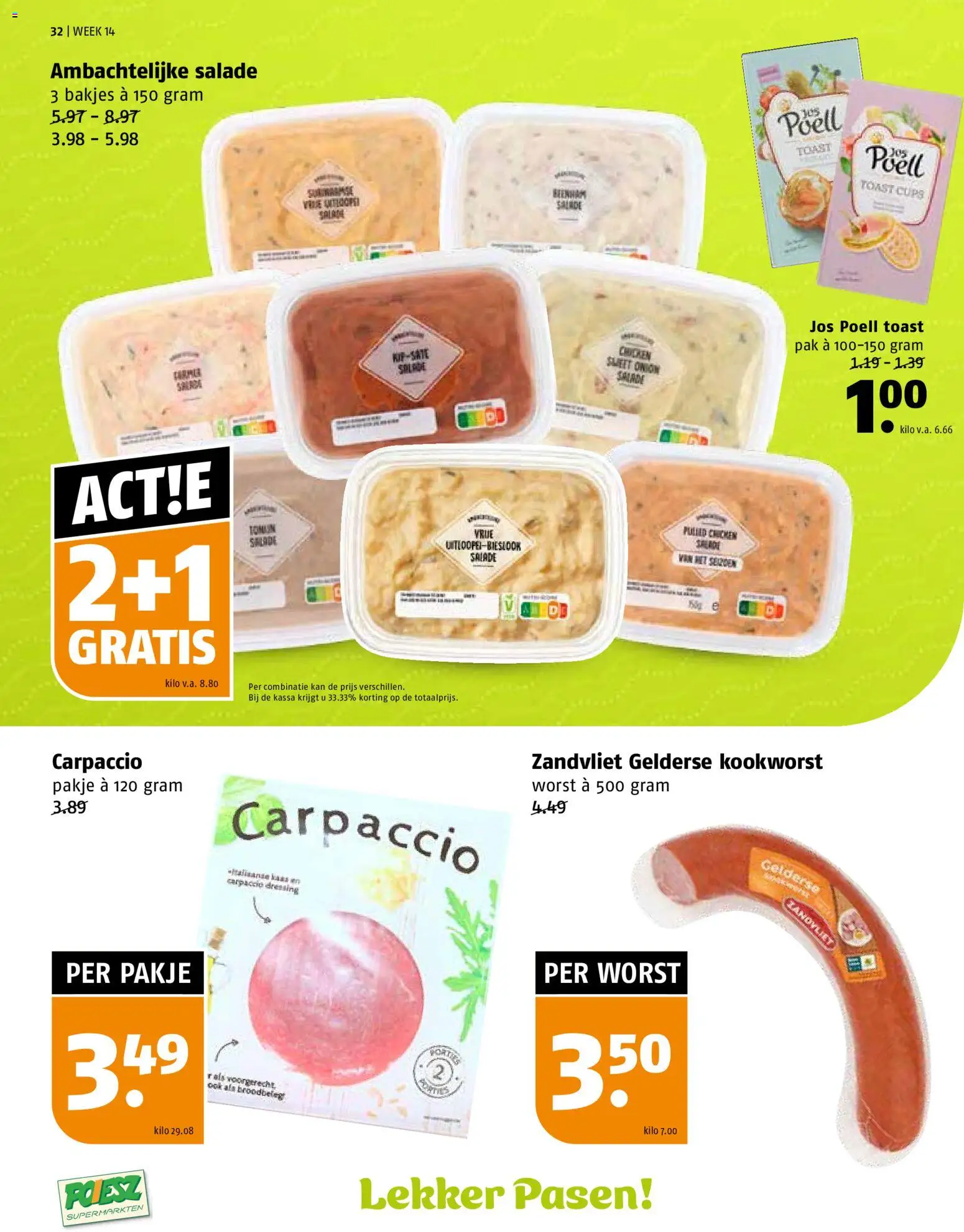 {H1} | Pagina: 32 | Producten: Kan, Worst, Tonijn, Calvados