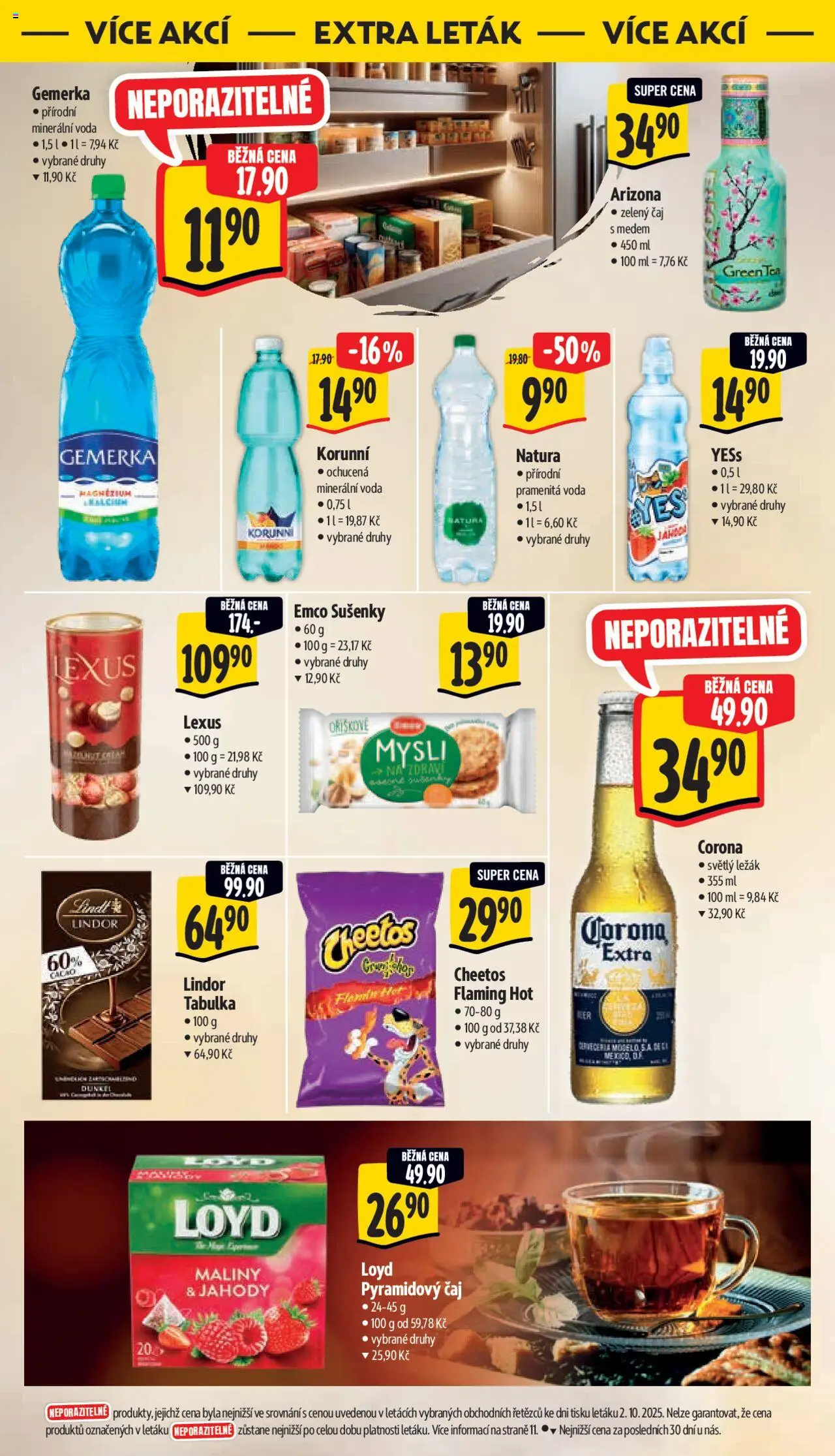 Albert leták - Supermarket od 08.10.2025 | Strana: 38 | Produkty: Voda, Čaj, Jahody, Minerální voda