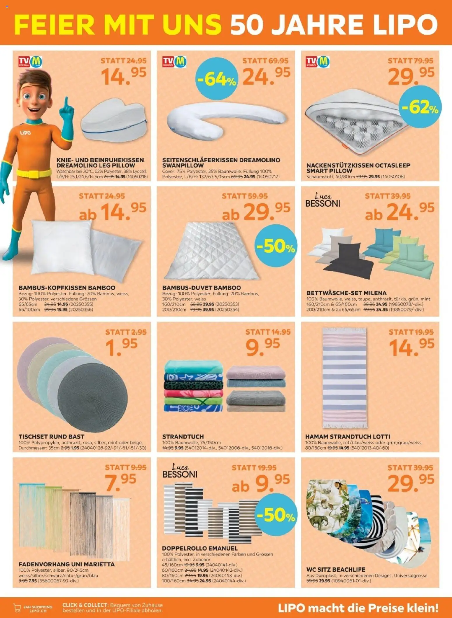 Lipo aktionen – gültig ab 21.04.2026 | Seite: 9 | Produkte: Strandtuch, WC Sitz, TV