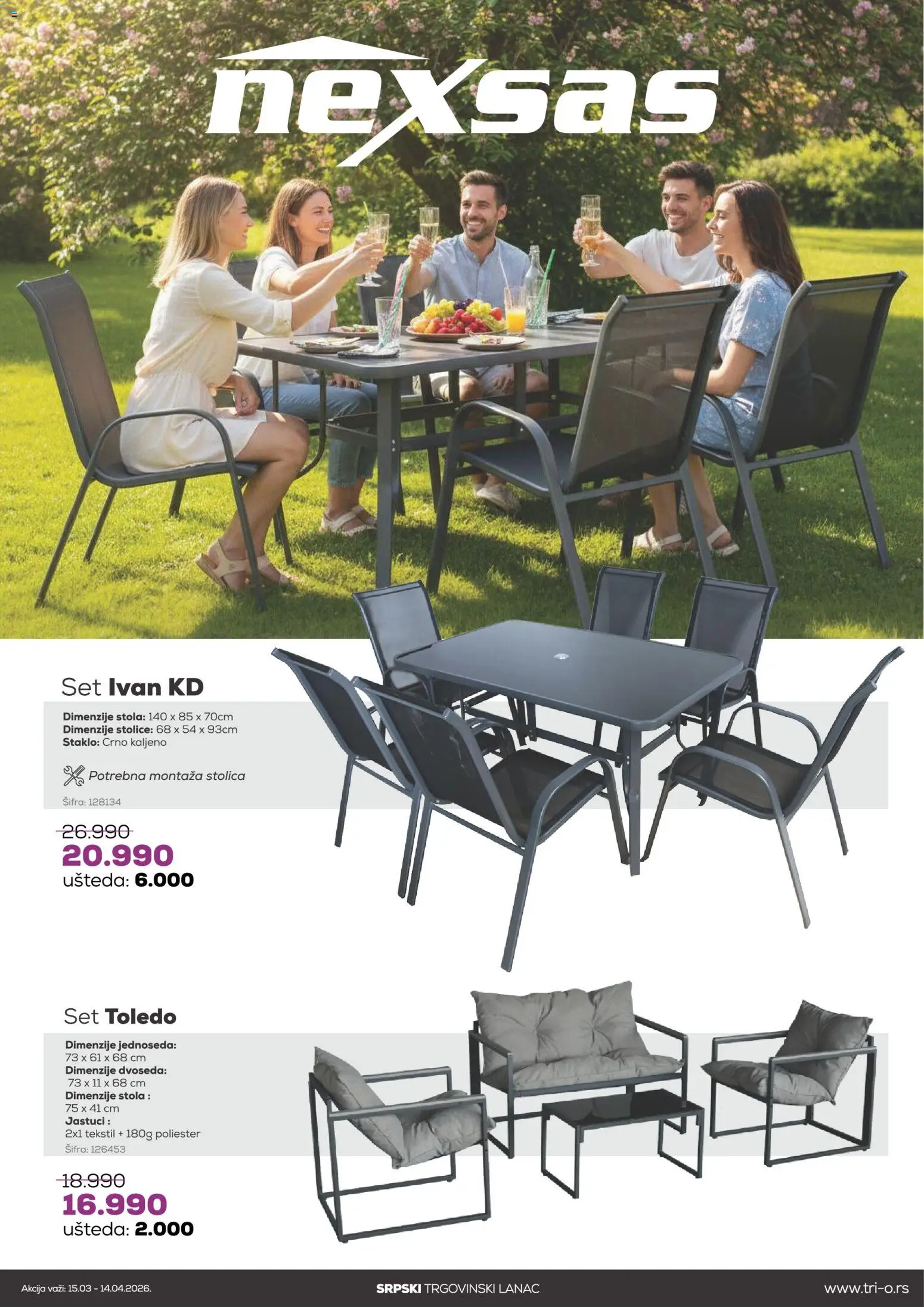 Tri O katalog - važi od 15.03.2026 | Strana: 7 | Proizvode: Stolica