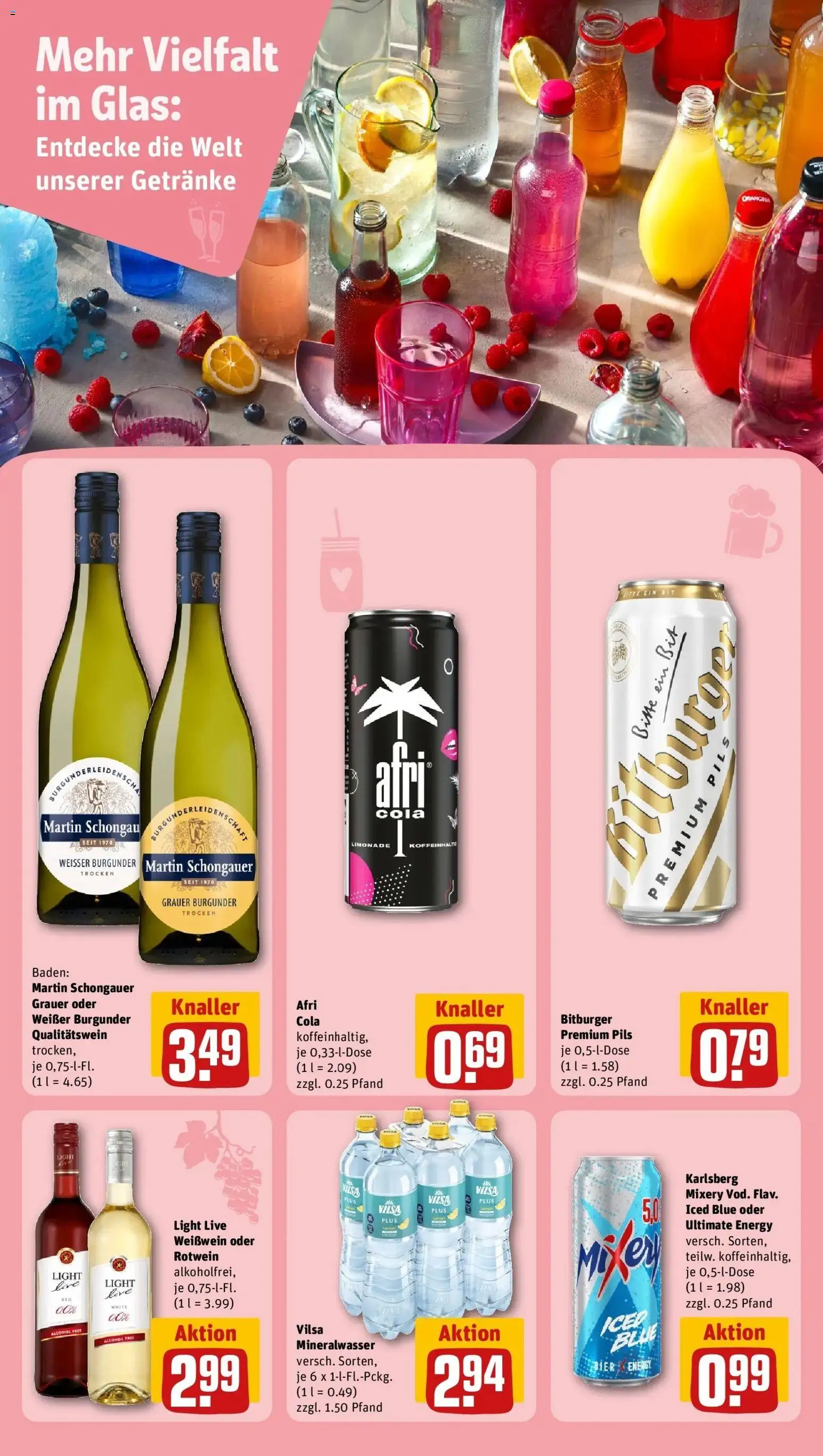 Rewe Prospekt Düsseldorf / Lierenfeld	 – gültig ab 02.03.2026 | Seite: 13 | Produkte: Bitburger, Weißwein, Mixery, Vodka