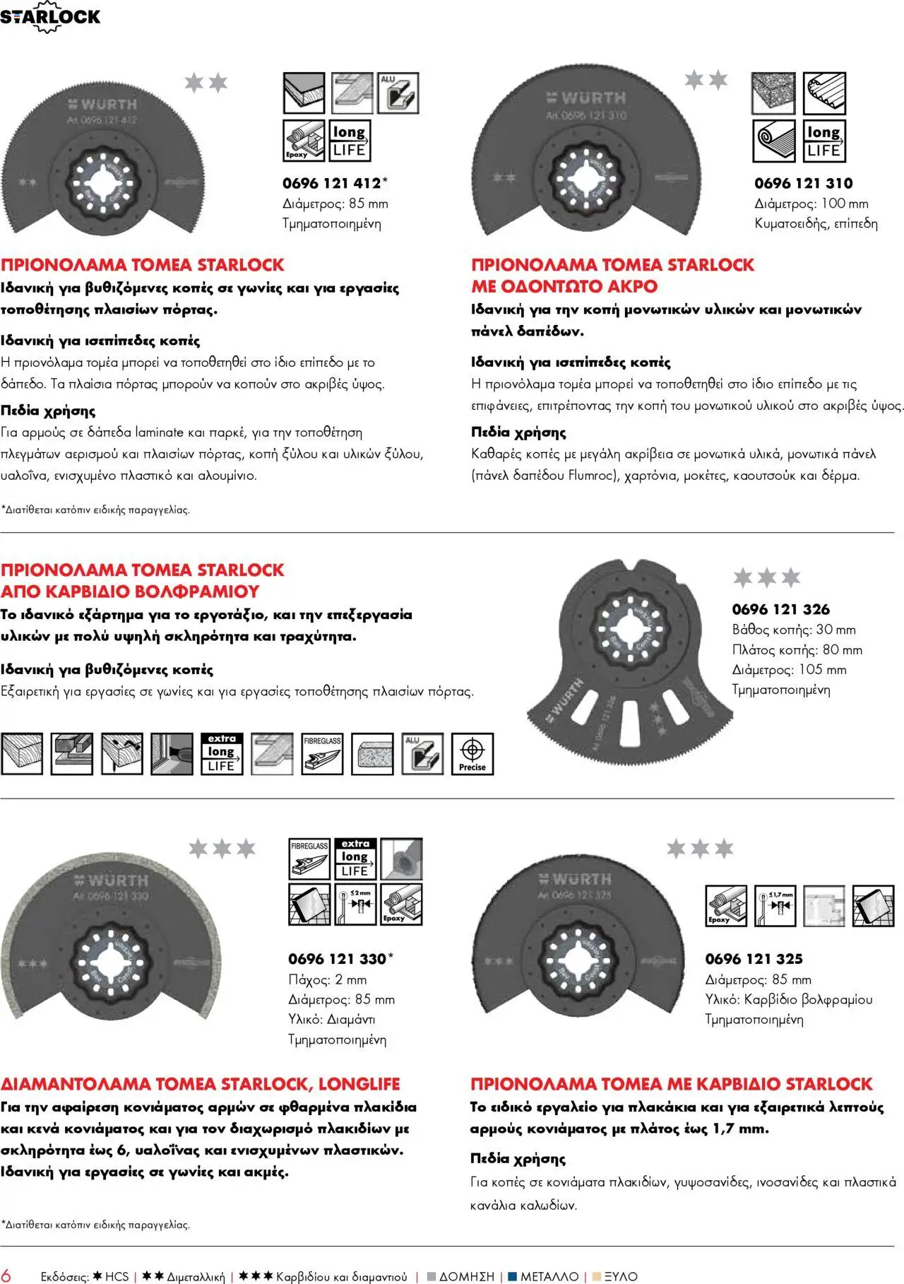 WURTH - Starlock Πολυεργαλεία & Εξαρτήματα – σε ισχύ από 01.10.2025 | Σελίδα: 6
